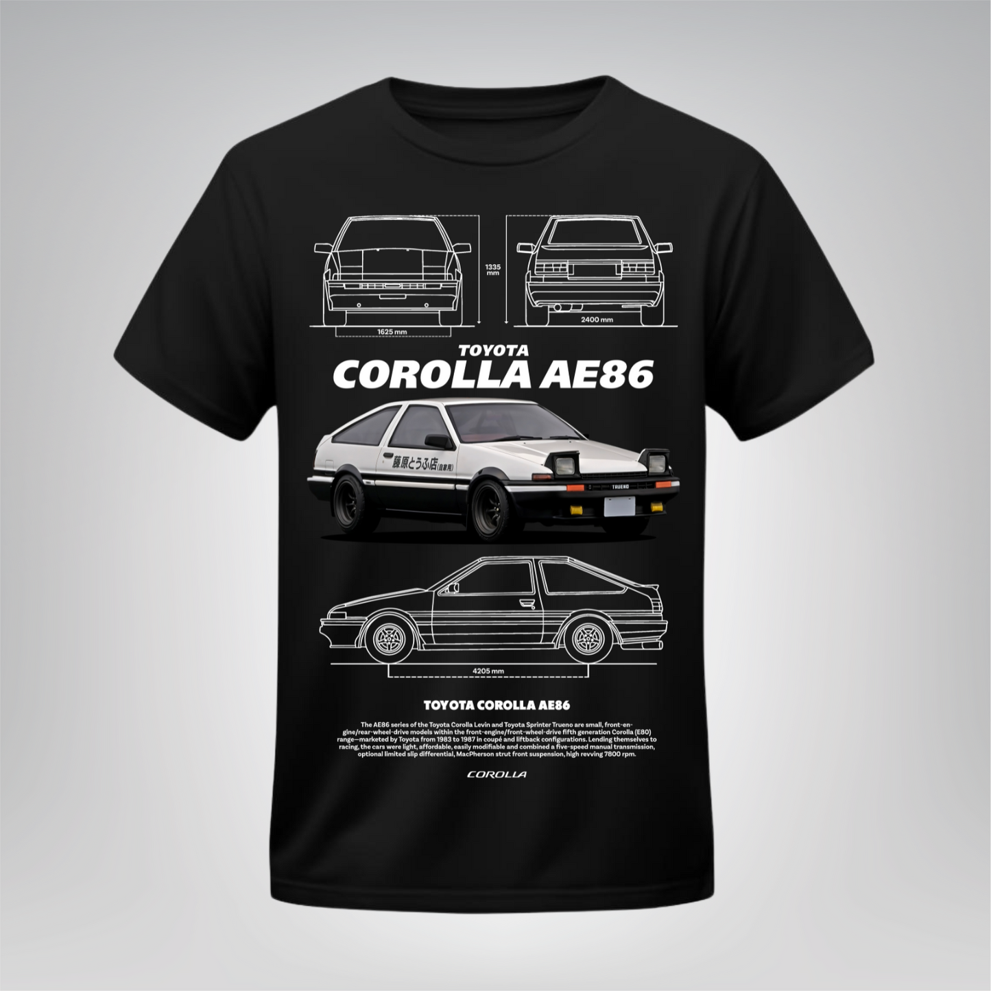 Polera Corolla AE86 – Toyota