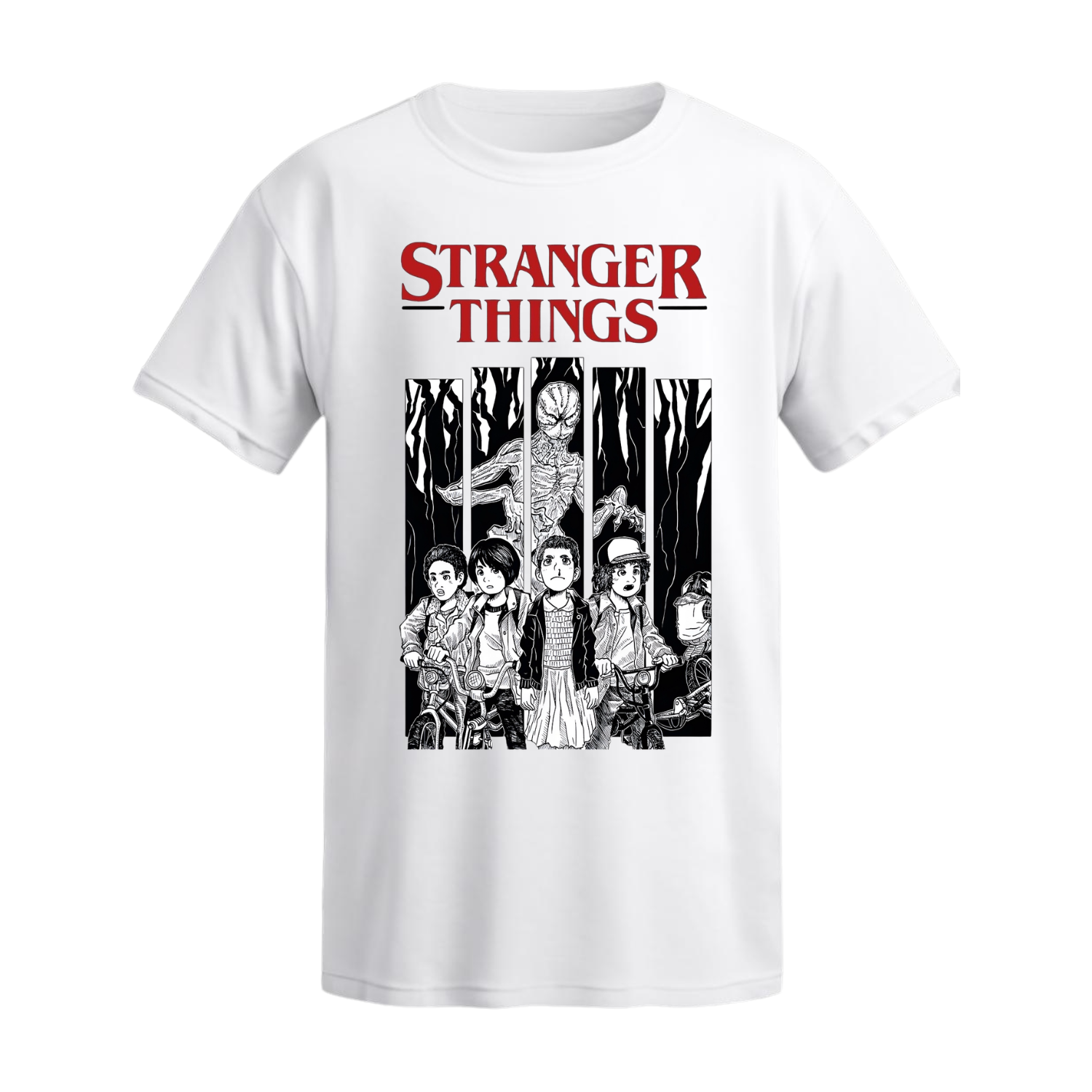 Polera Hawkins Squad Manga Edition – Stranger Things