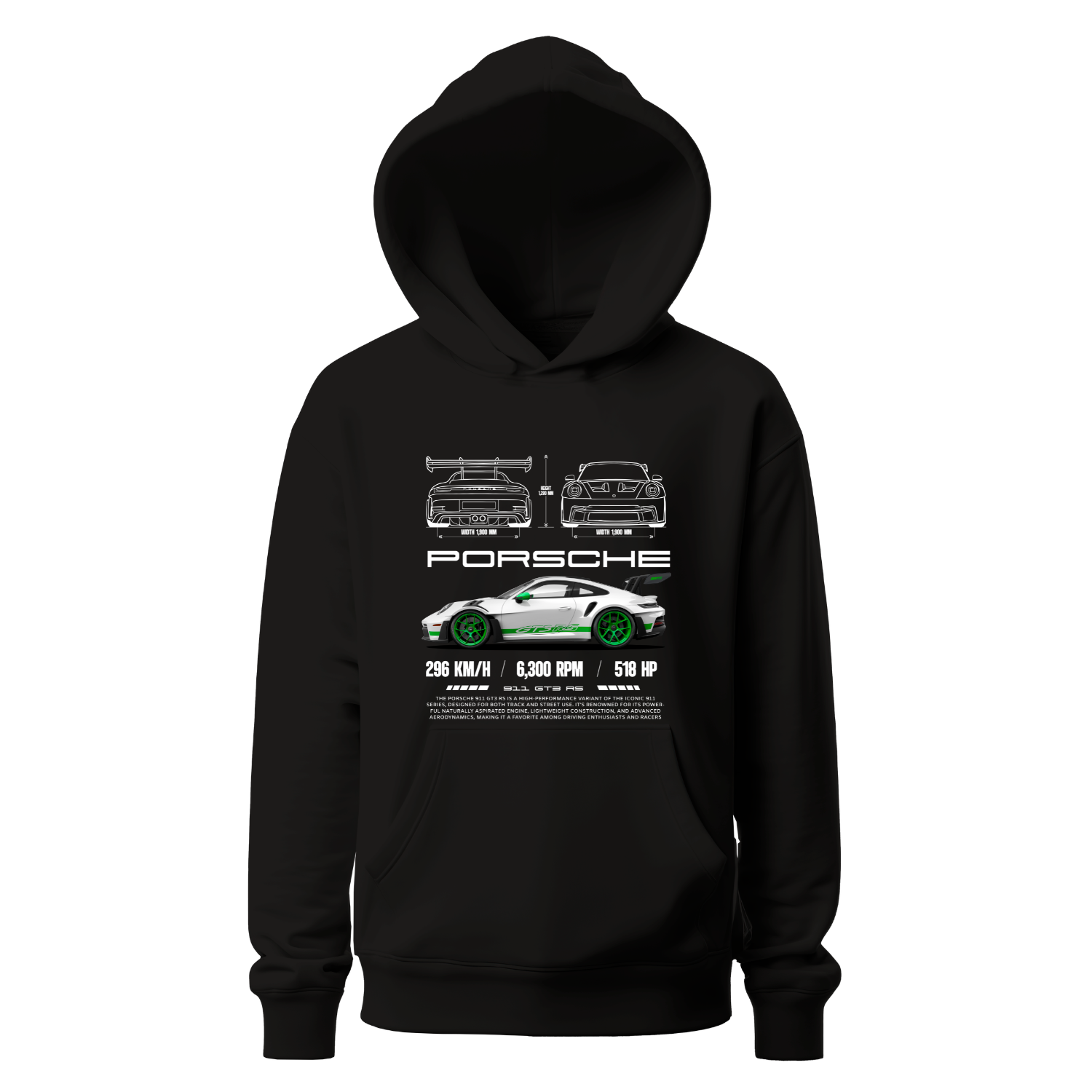 Polerón Porsche 911 GT3 RS Blueprint – Porsche