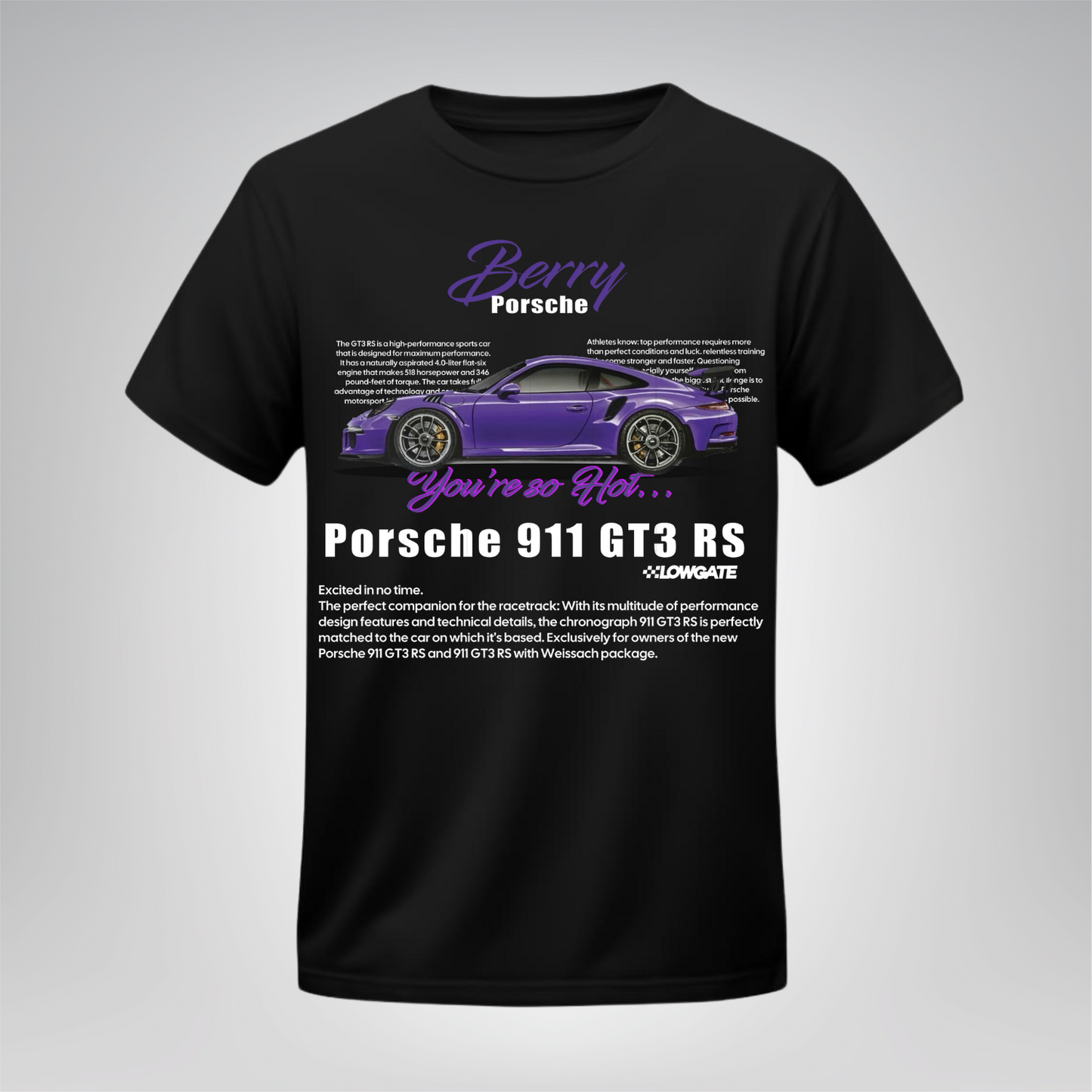 Polera Berry Porsche 911 GT3 RS – Porsche