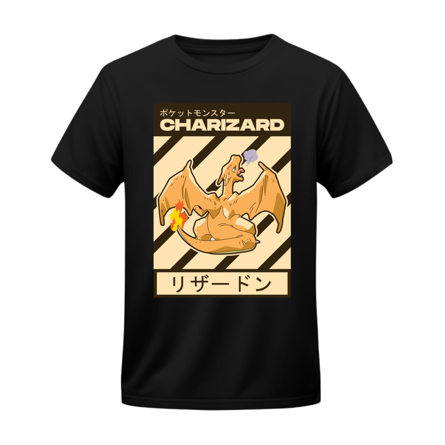 Polera Charizard Retro Kanji – Pokémon