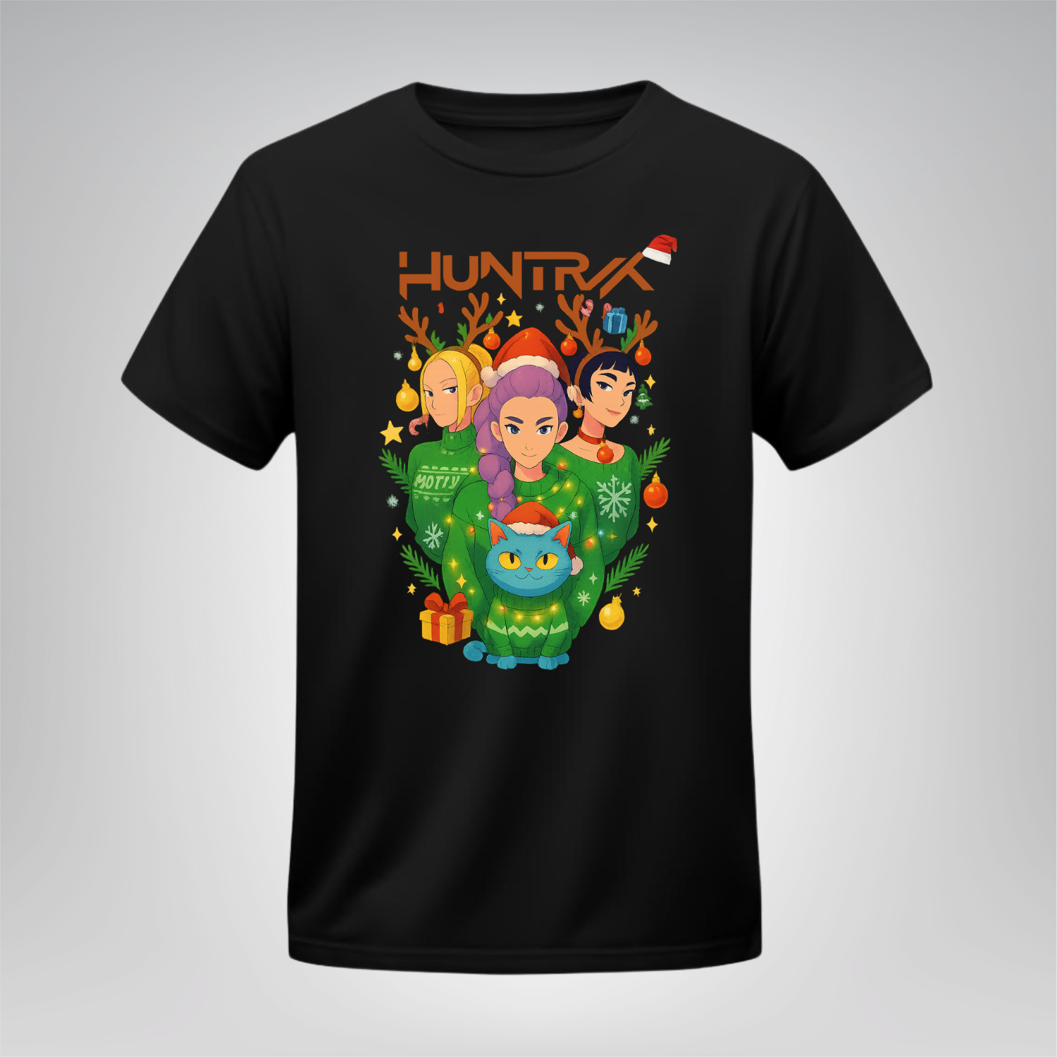 Polera Huntrix Edición Navidad