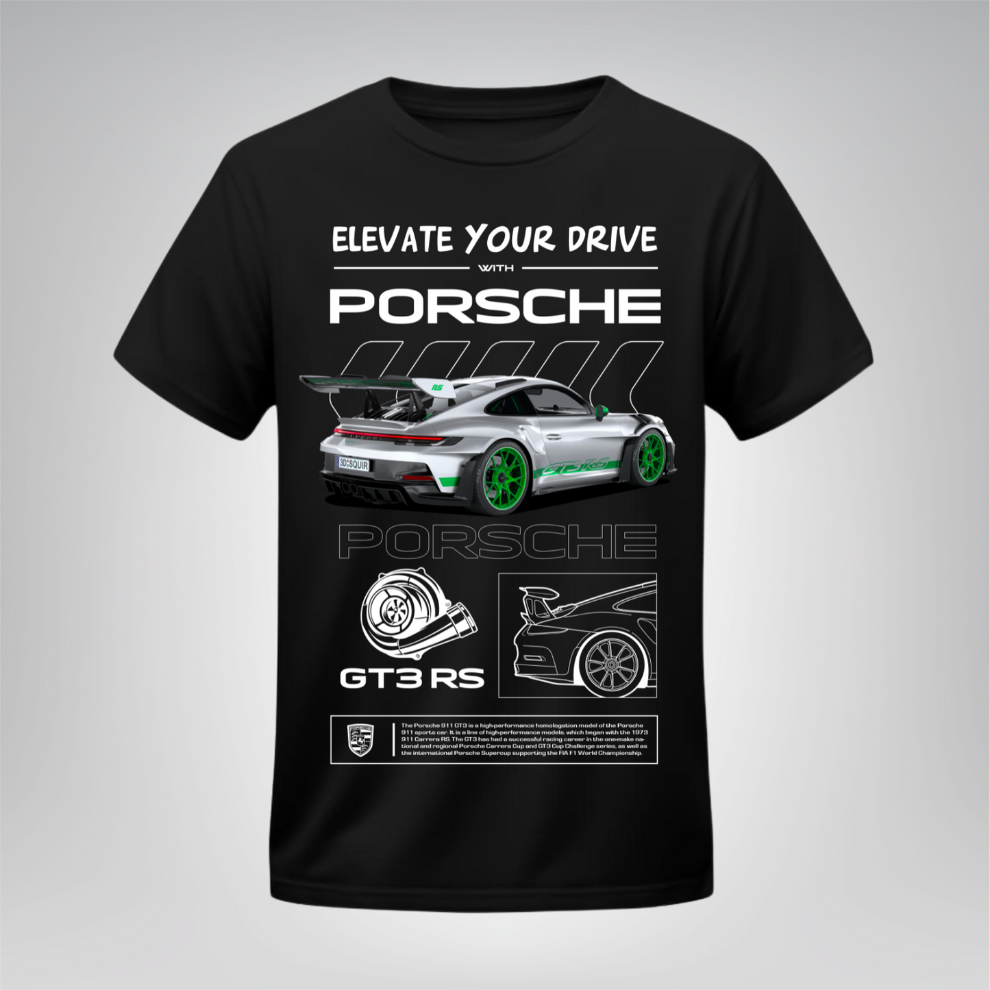 Polera Porsche 911 GT3 RS – Green Edition