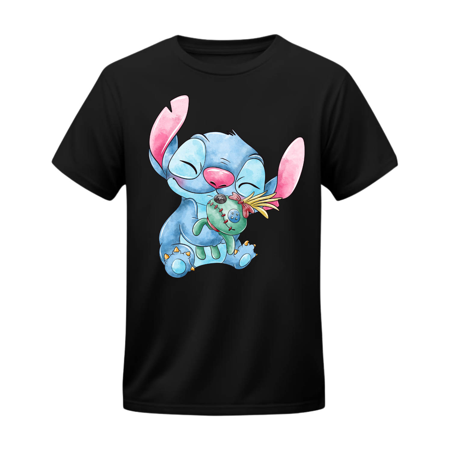 Polera Stitch & Scrump Watercolor – Lilo & Stitch