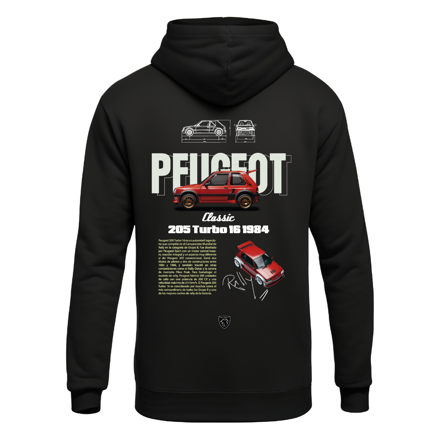 Polerón Peugeot 205 Turbo 16 – Classic Rally