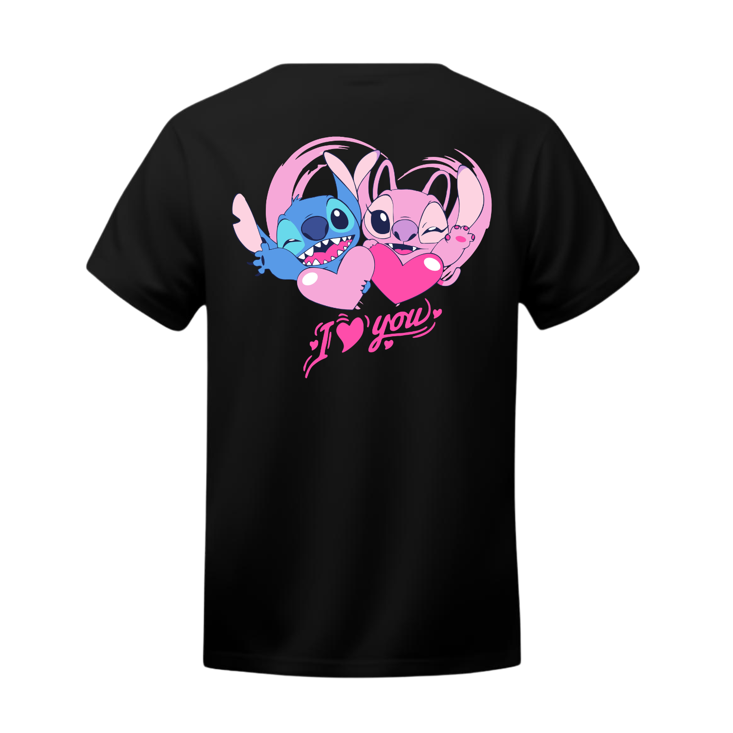Polera Stitch & Angel Abrazo de Corazón – Lilo & Stitch