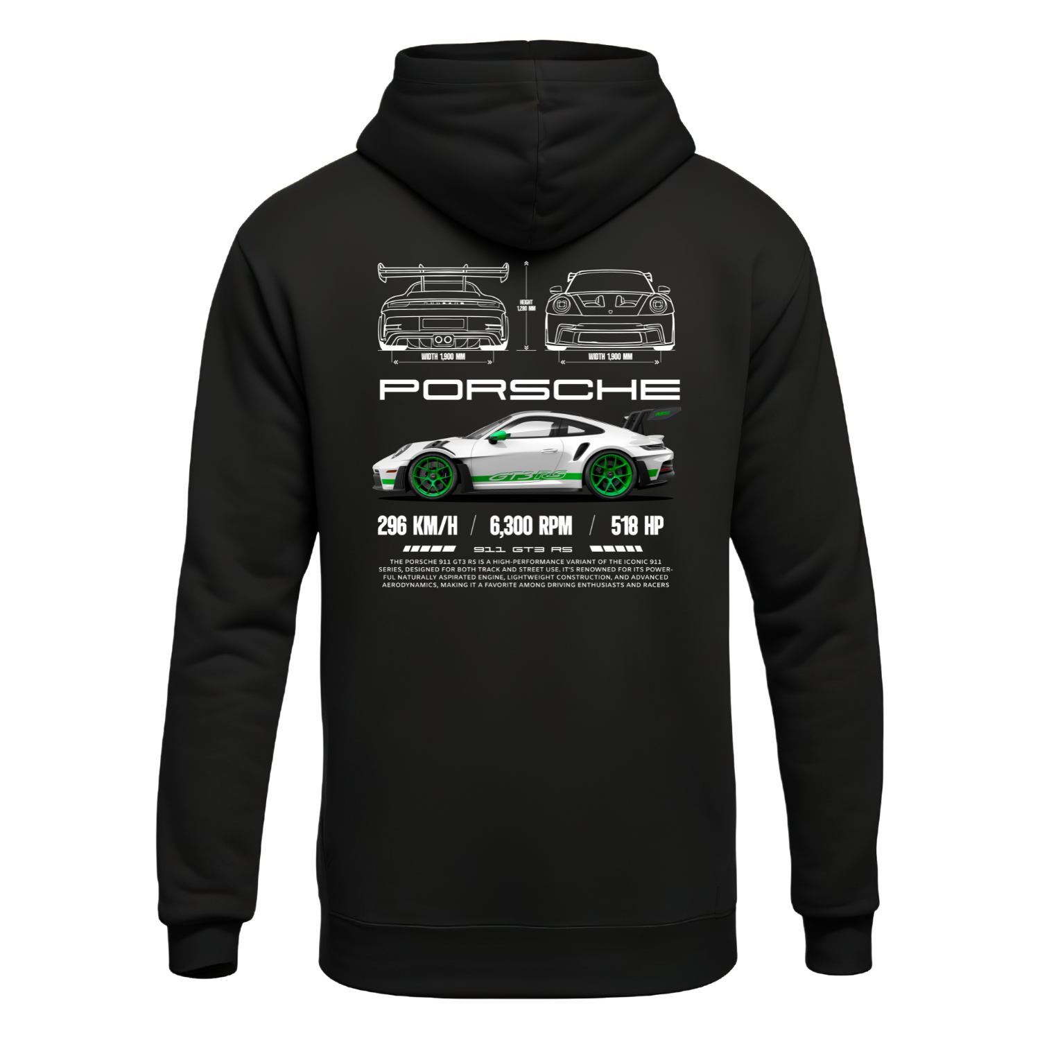 Polerón Porsche 911 GT3 RS Blueprint – Porsche