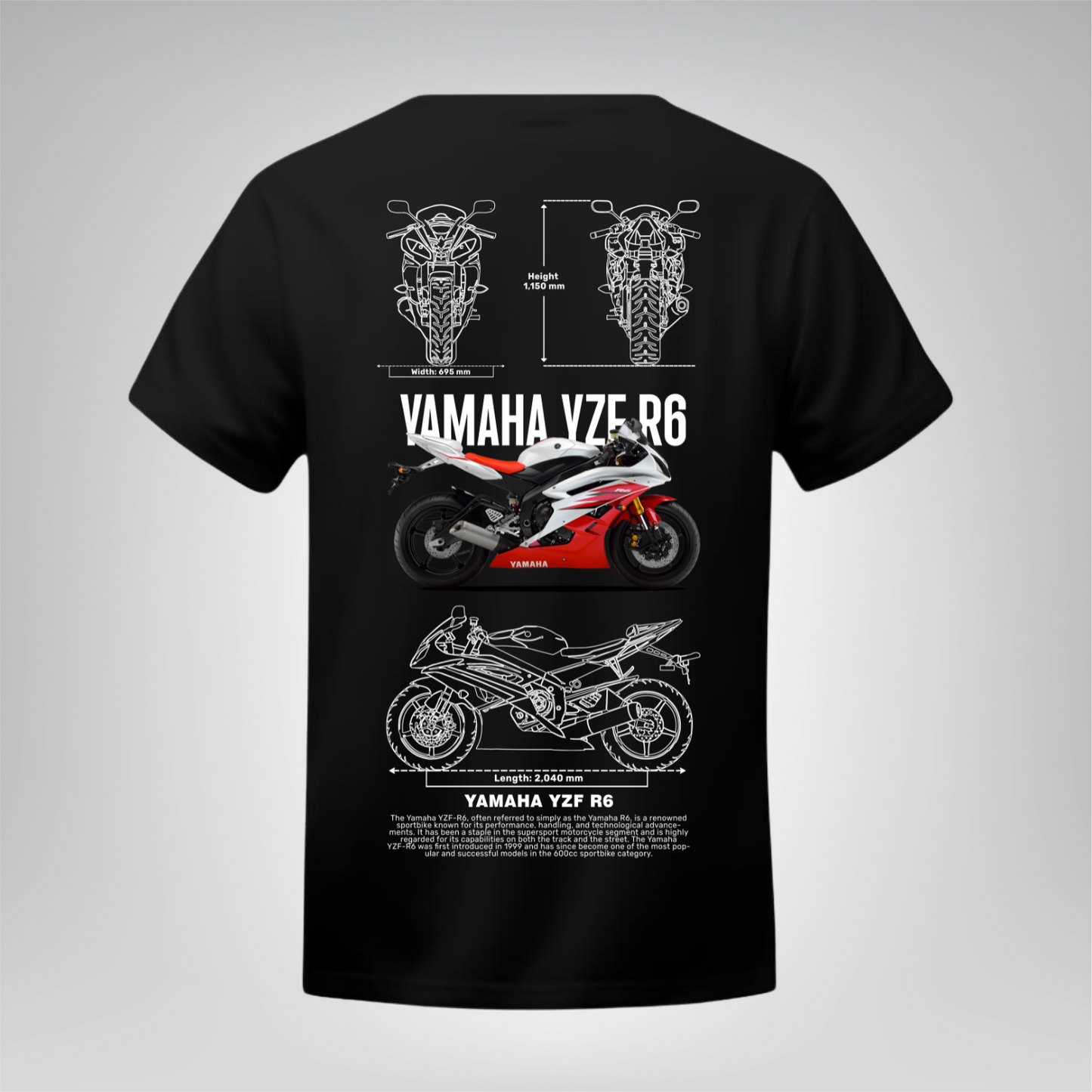 Polera Yamaha YZF R6 – Racing Spirit