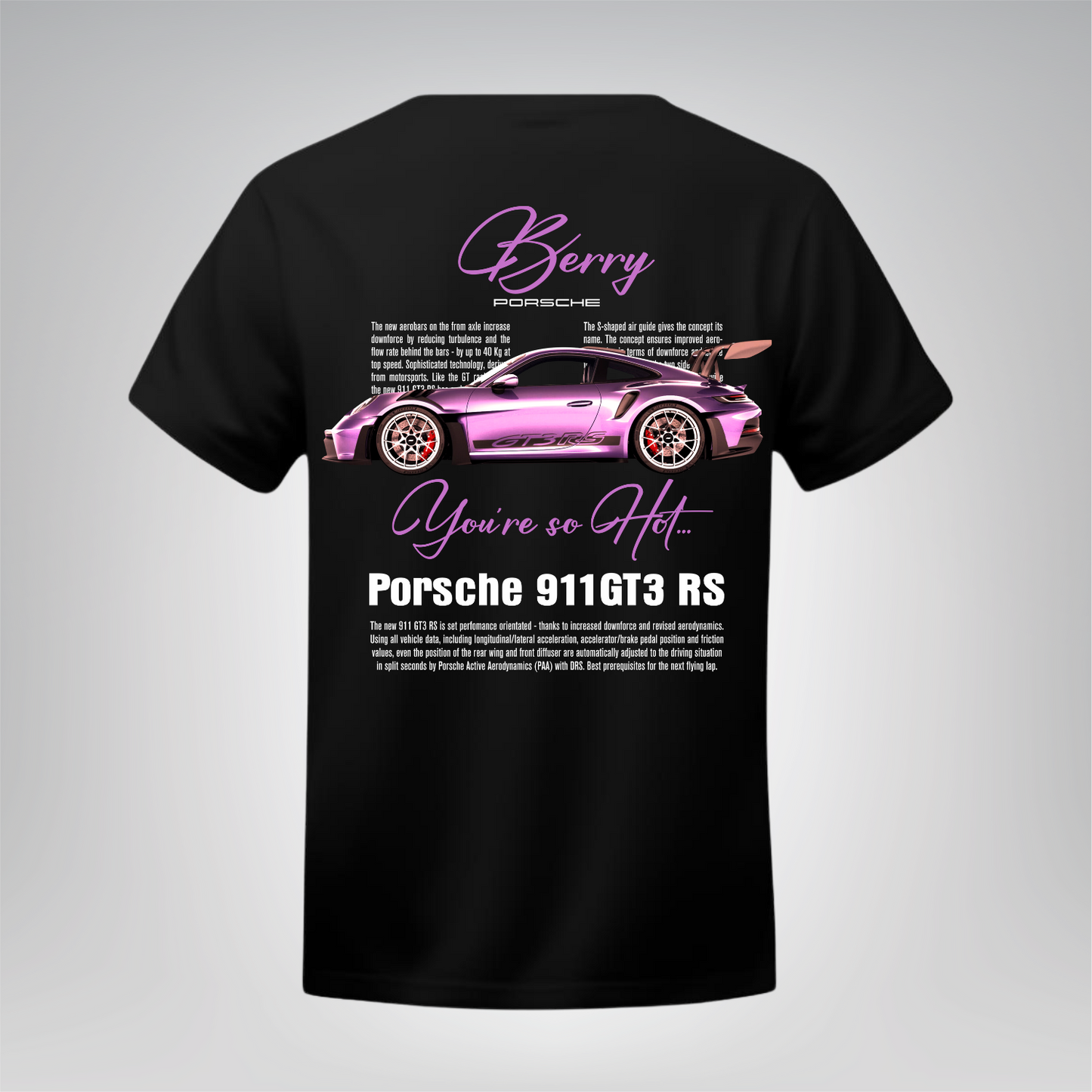 Polera Berry 911 GT3 RS- Porsche