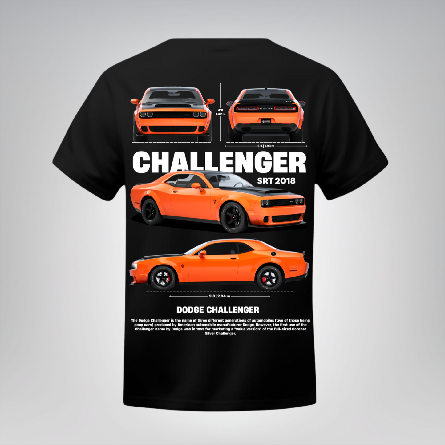 Polera Challenger SRT 2018 – Dodge