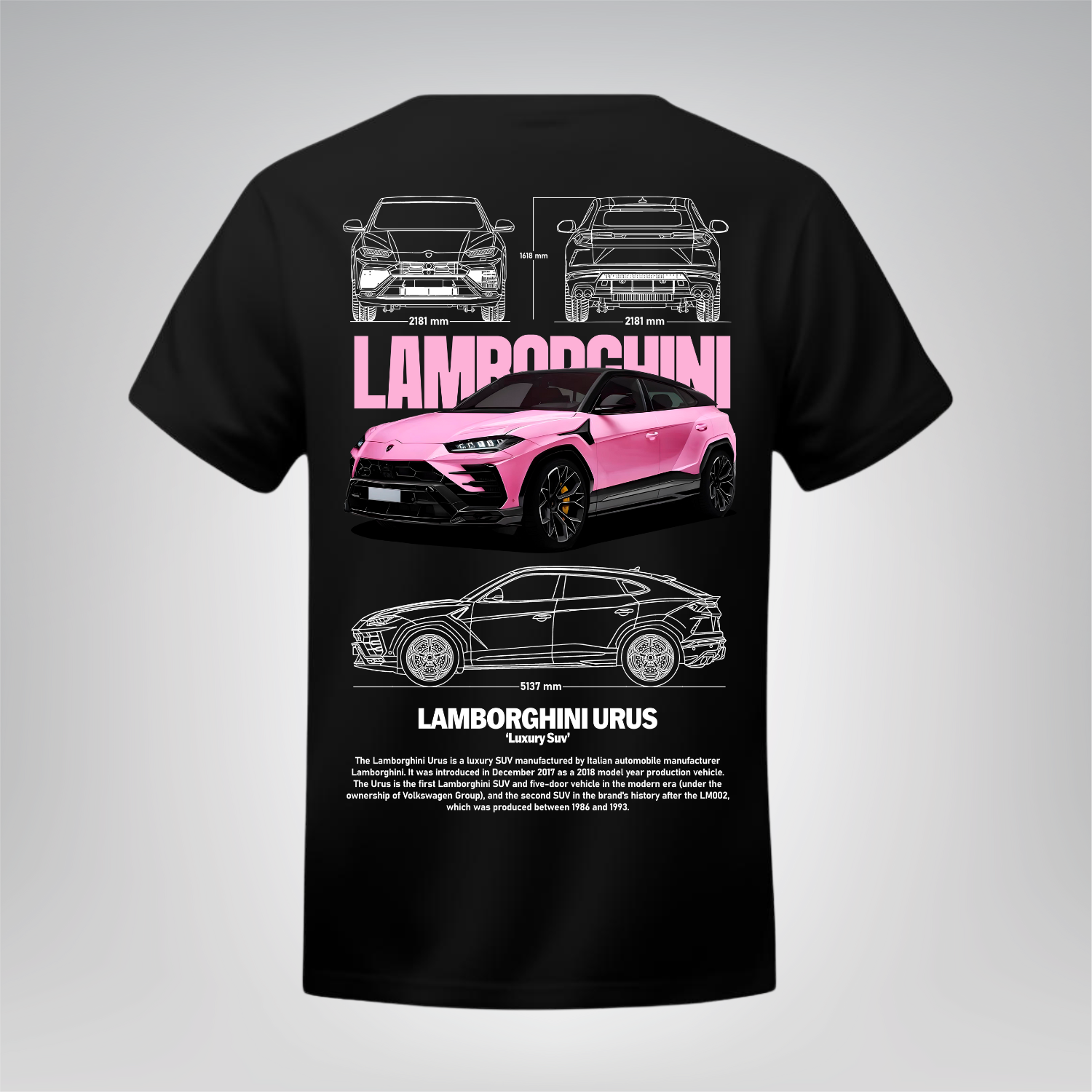 Polera Urus Rosa – Lamborghini