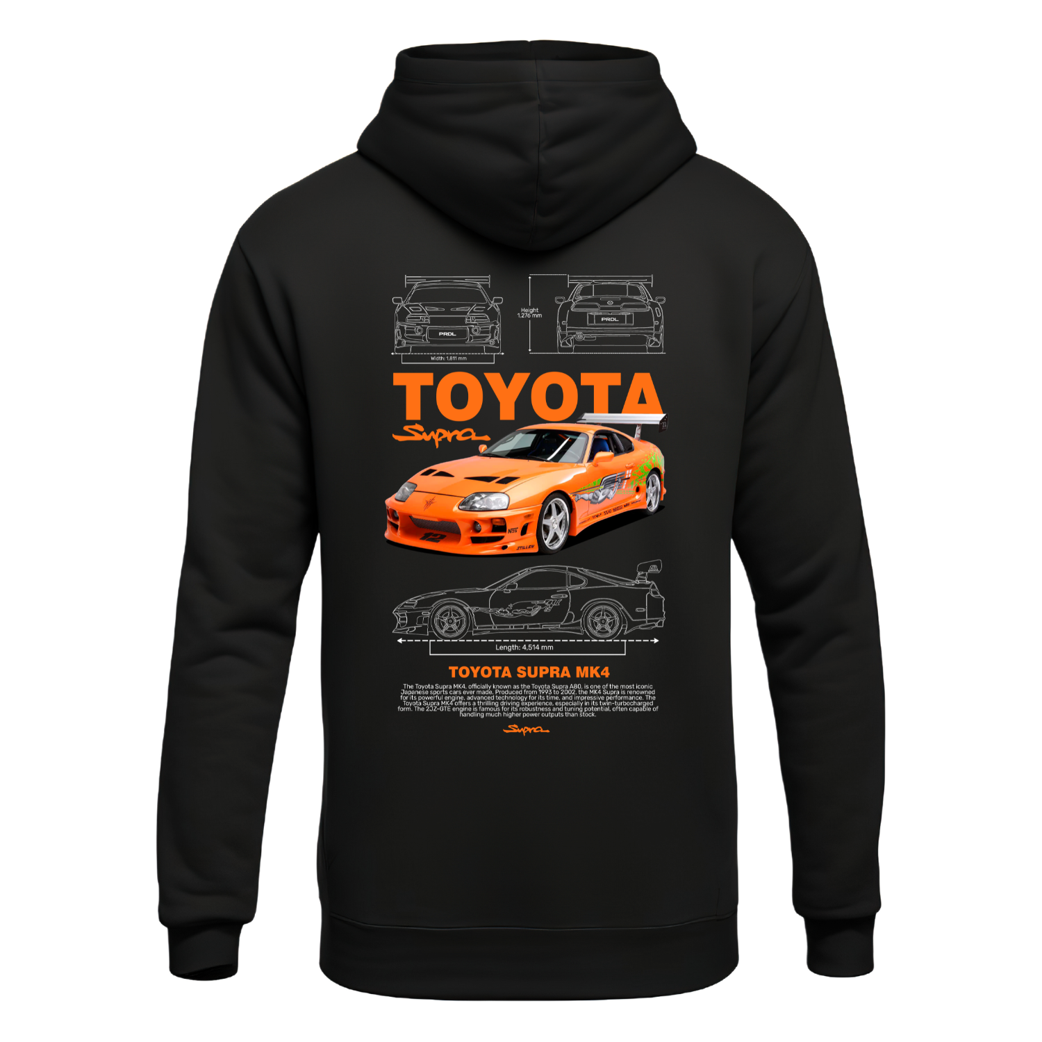 Polerón Toyota Supra MK4 Orange – Toyota