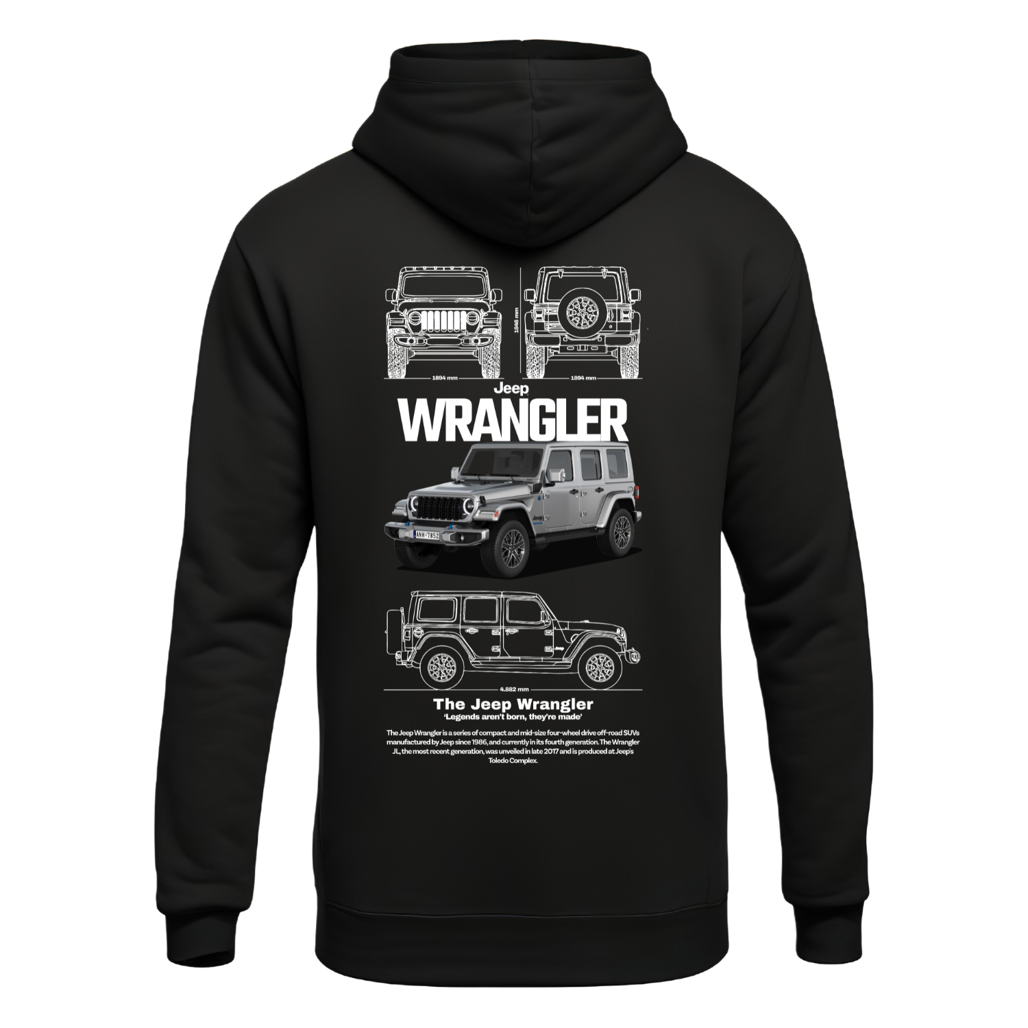 Polerón Jeep Wrangler – Off-Road Legends
