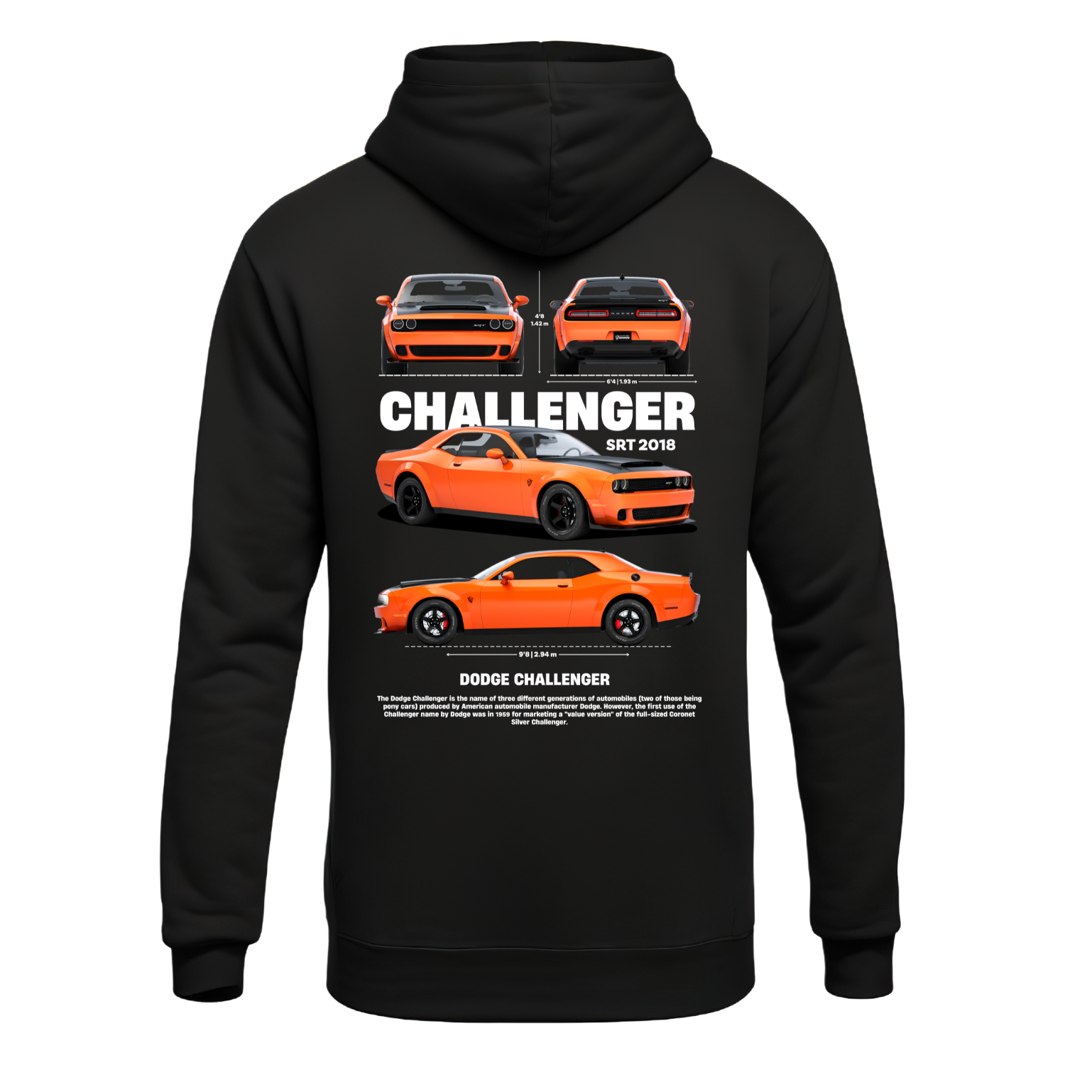 Polerón Challenger SRT 2018 Blueprint – Dodge