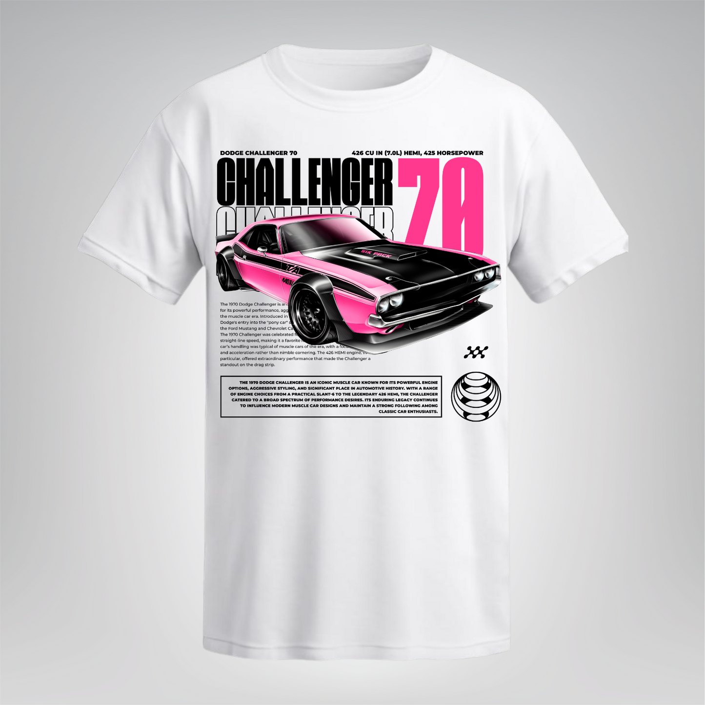Polera Dodge Challenger 70 – Muscle Car Edition
