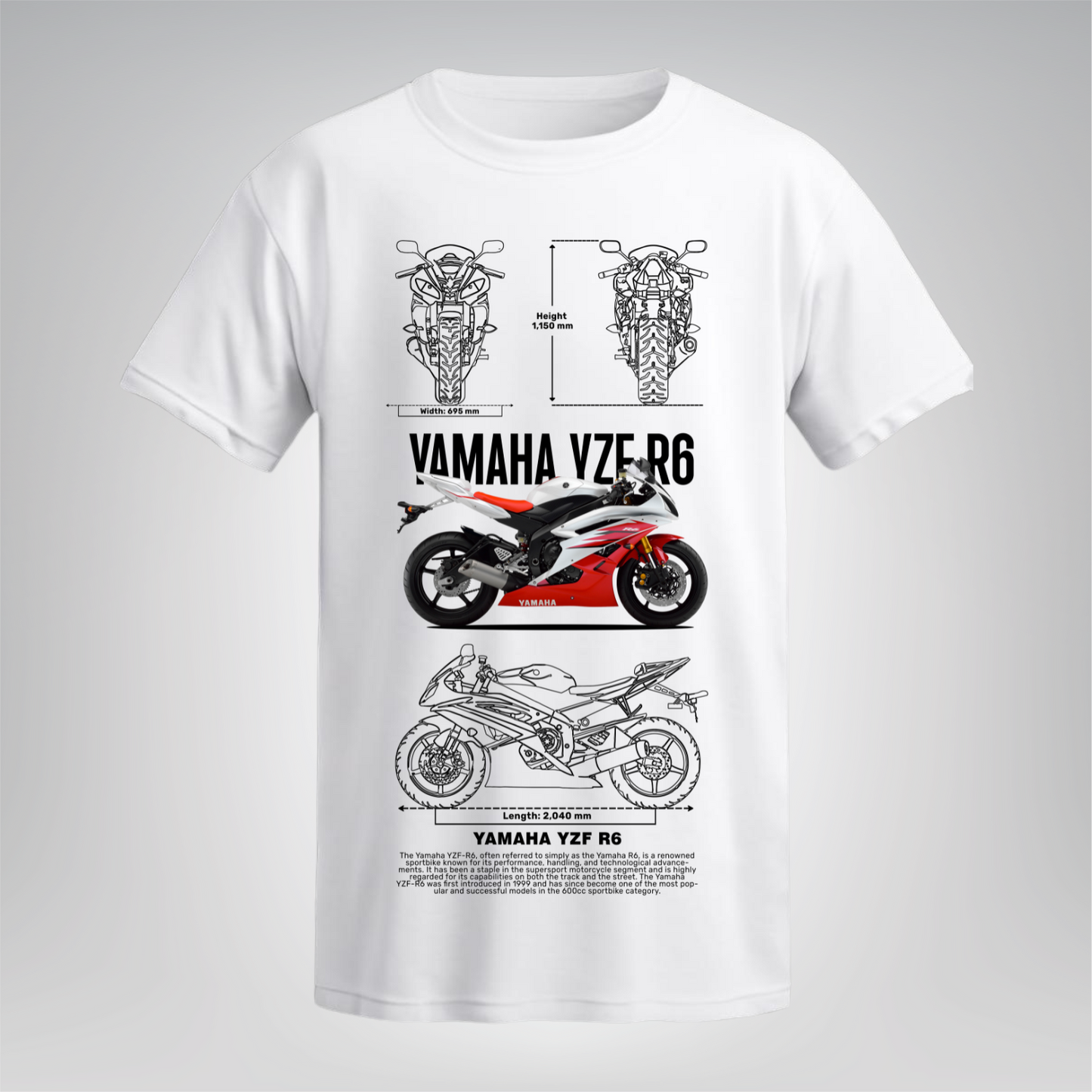 Polera Yamaha YZF R6 – Racing Spirit