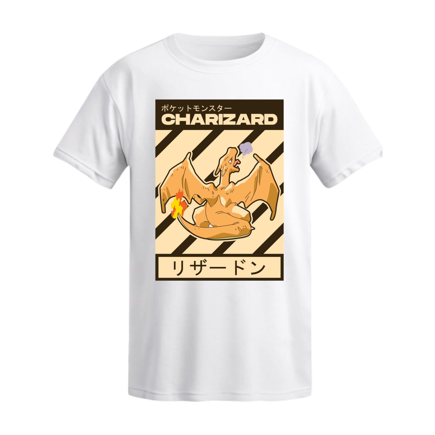 Polera Charizard Retro Kanji – Pokémon