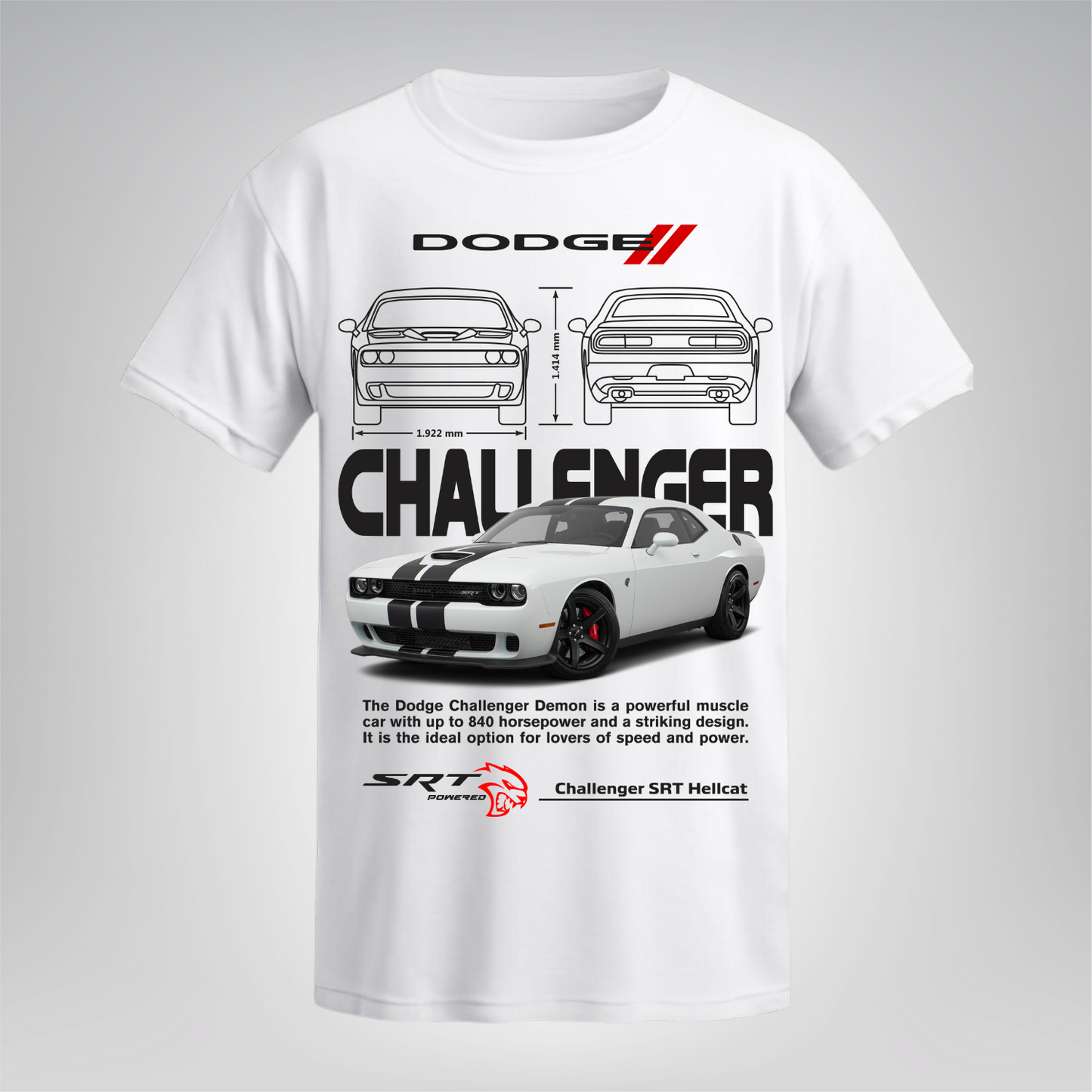 Polera Challenger SRT Hellcat – Dodge