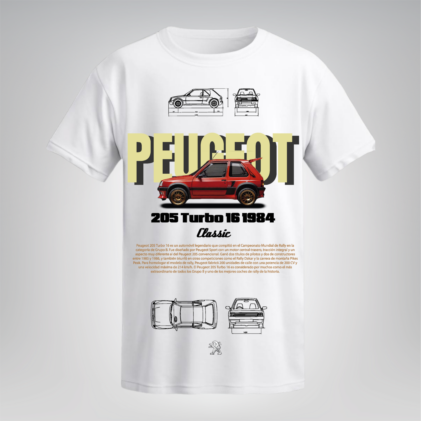 Polera Peugeot 205 Turbo 16 – Peugeot