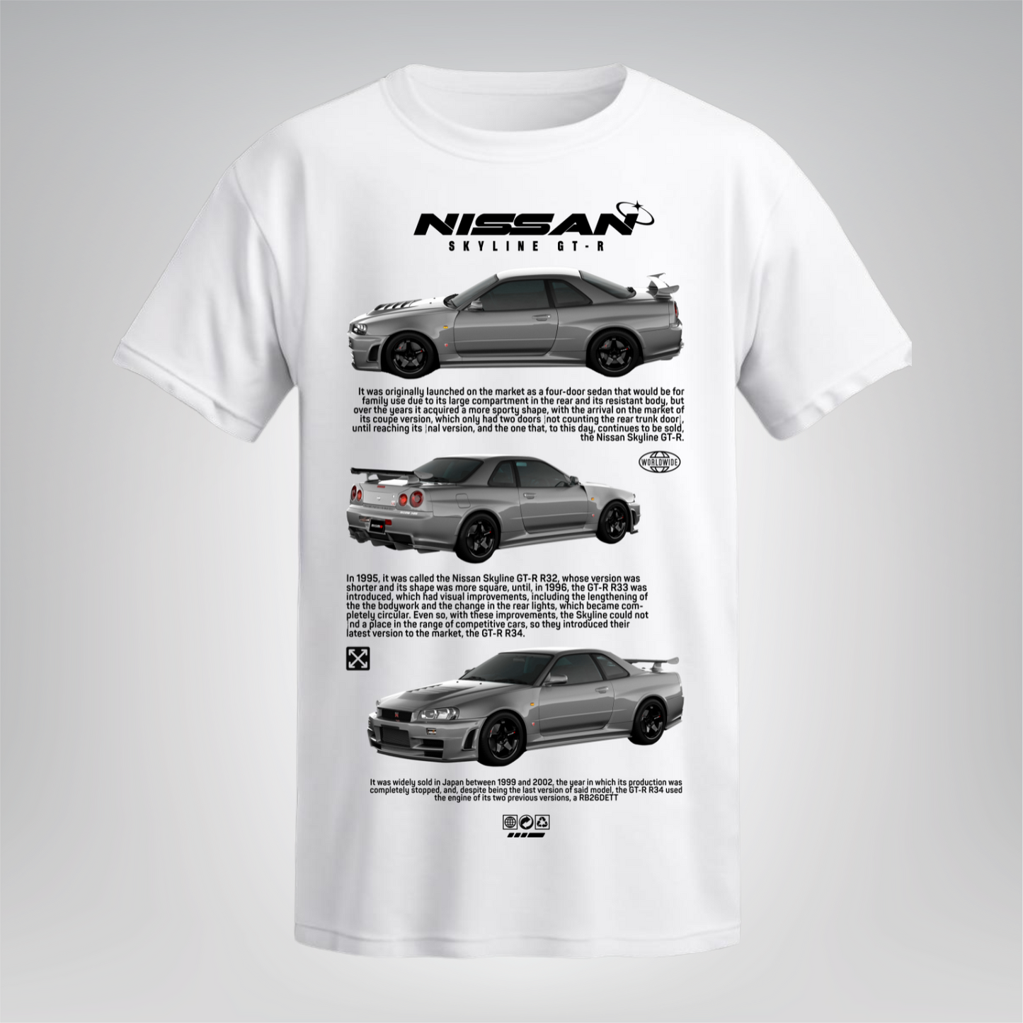 Polera Nissan Skyline GT-R Historia