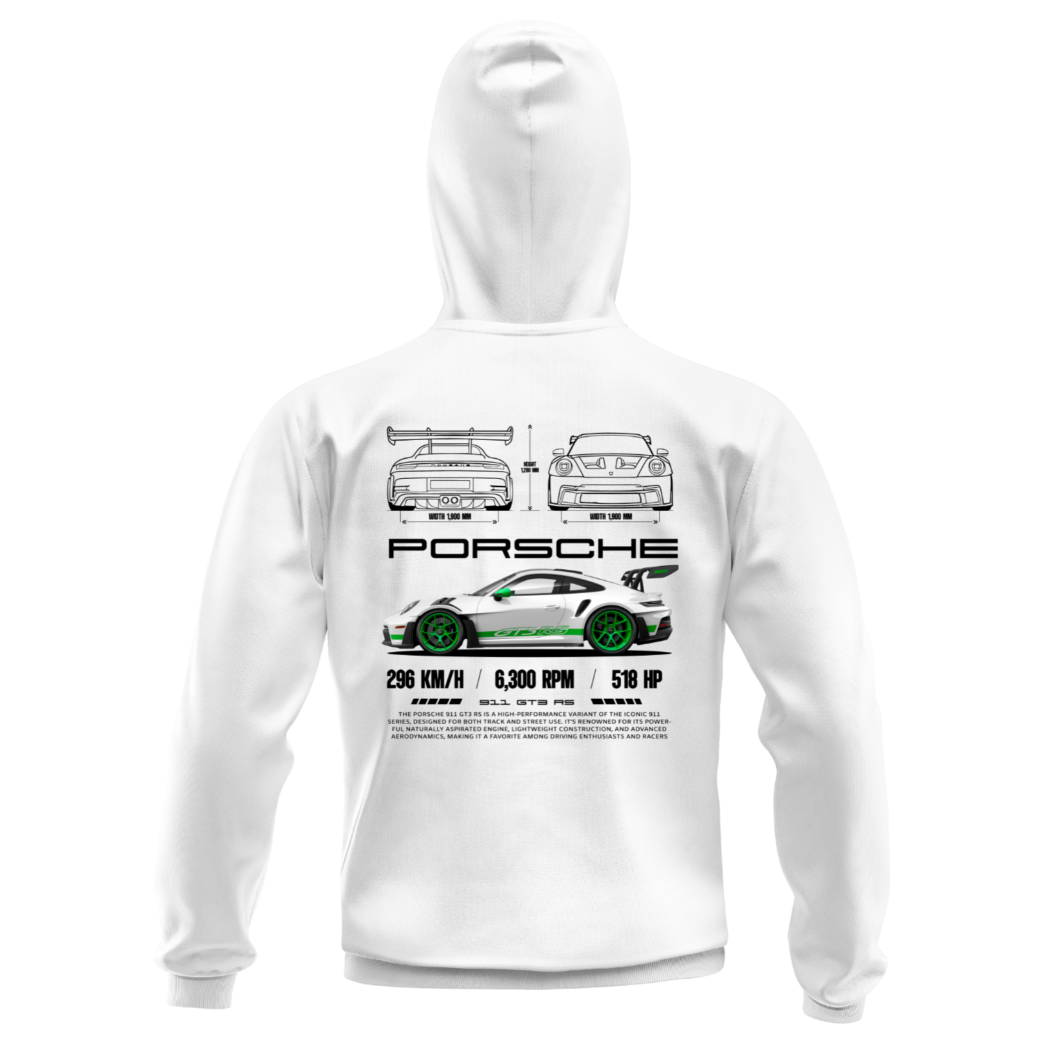 Polerón Porsche 911 GT3 RS Blueprint – Porsche
