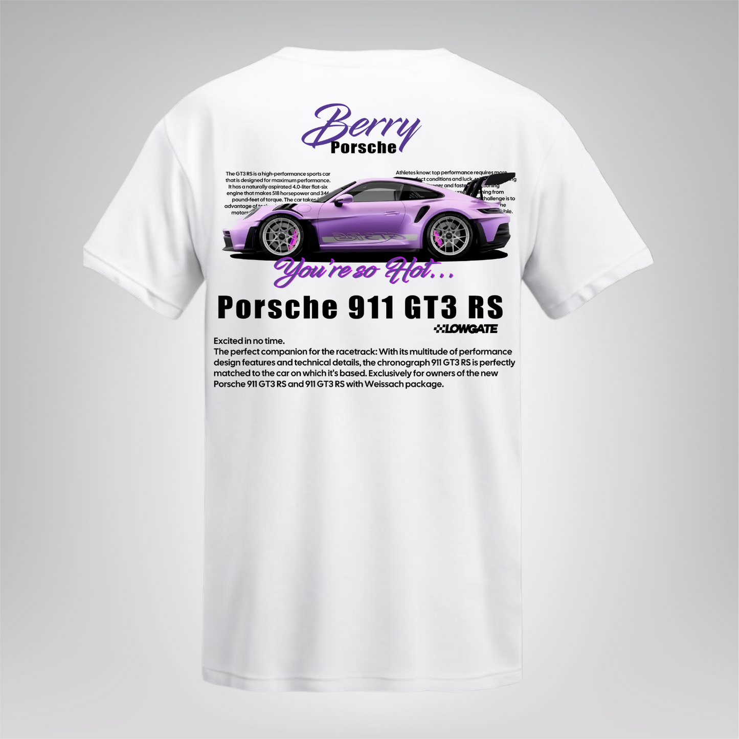 Polera Berry Porsche 911 GT3 RS – Porsche