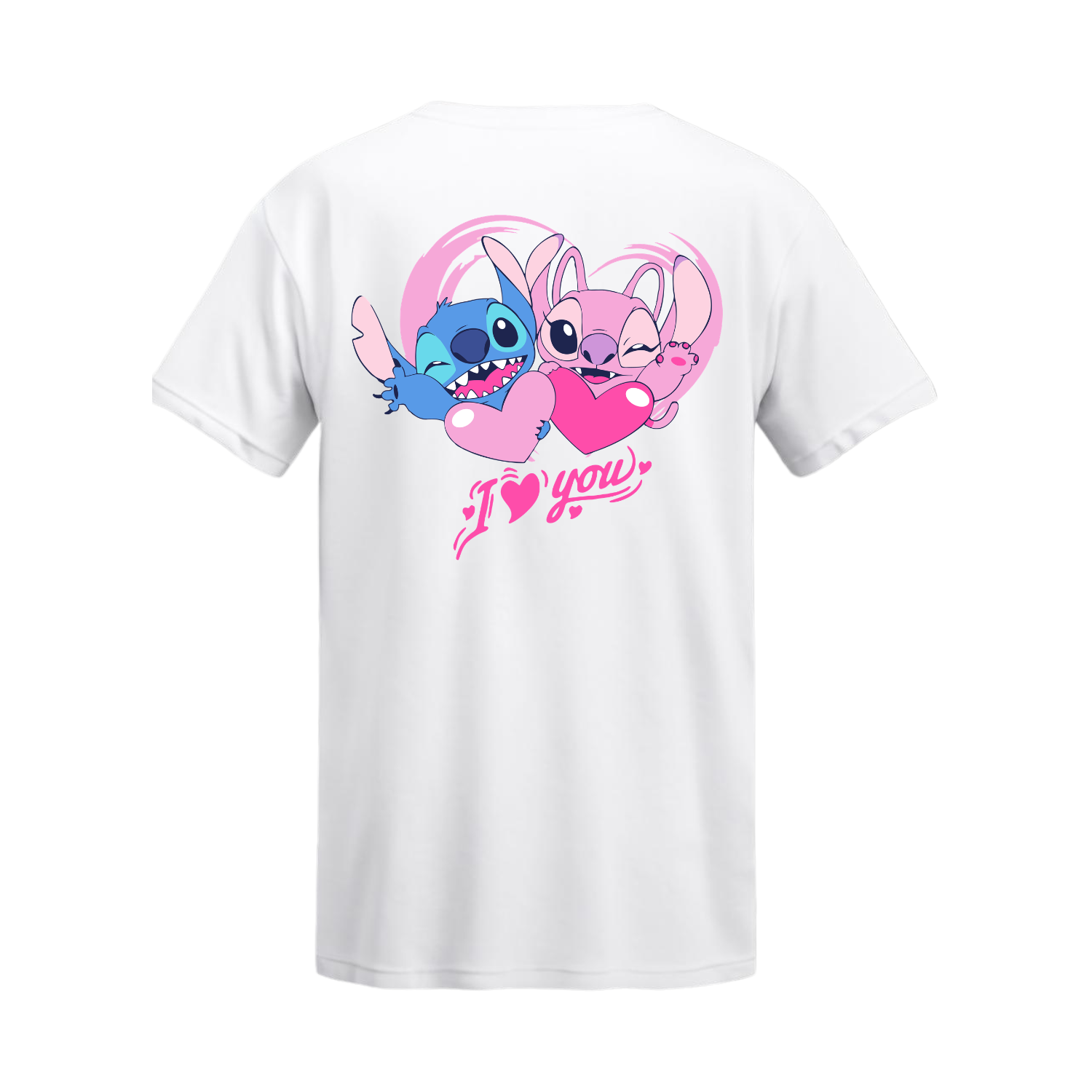 Polera Stitch & Angel Abrazo de Corazón – Lilo & Stitch