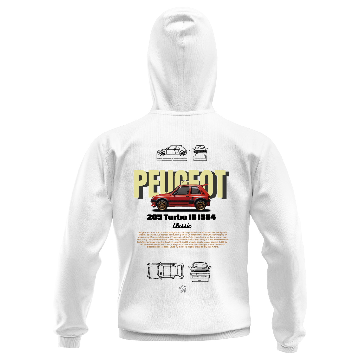Polerón Peugeot 205 Turbo 16 – Classic Rally