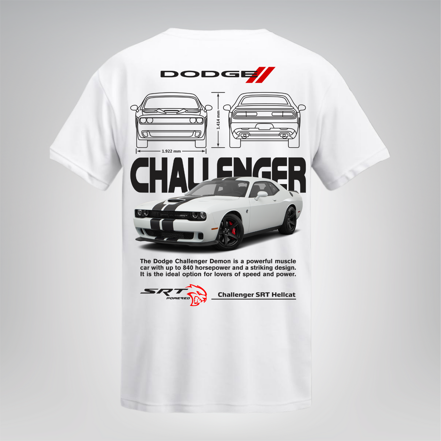Polera Challenger SRT Hellcat – Dodge
