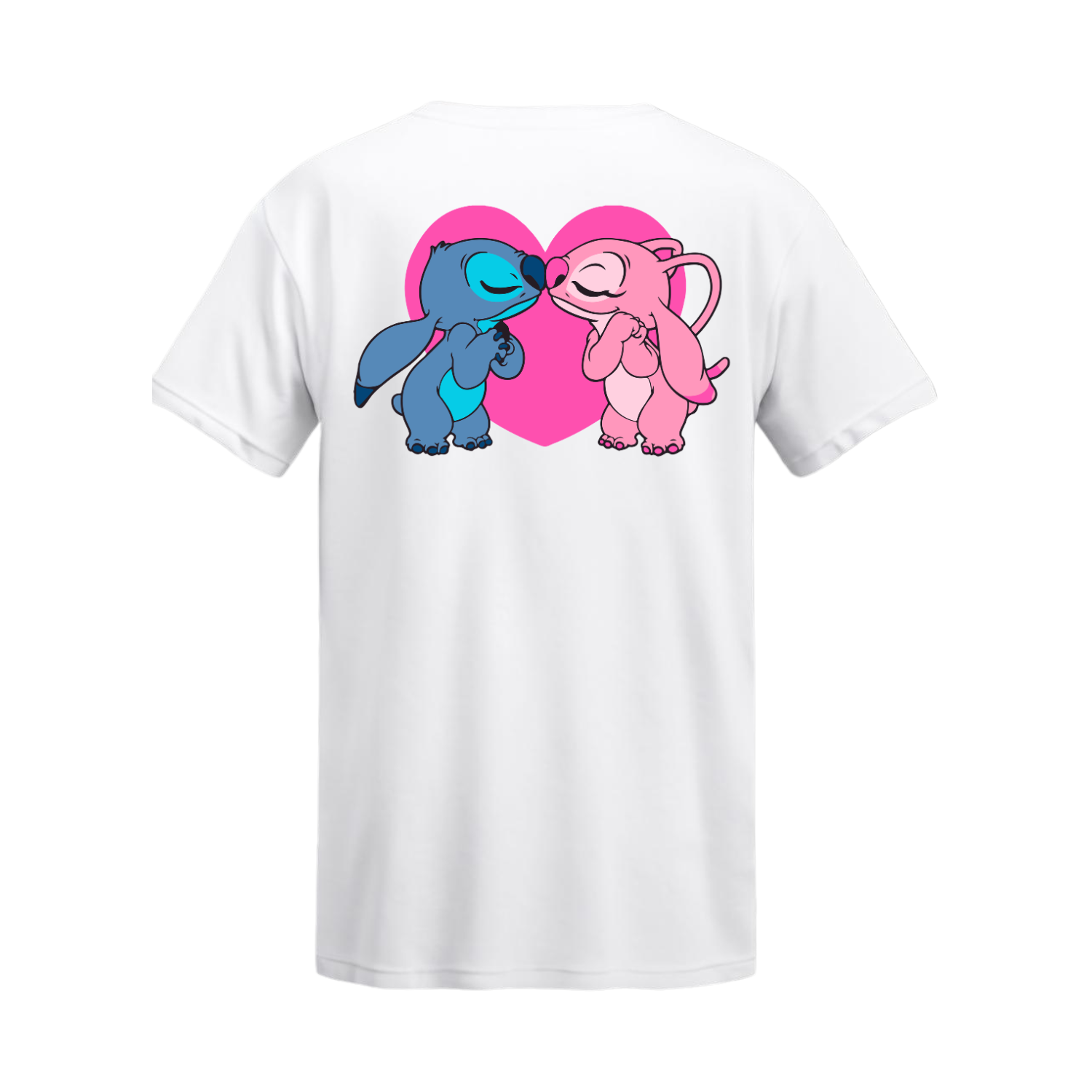 Polera Stitch & Angel Kissing Heart – Lilo & Stitch