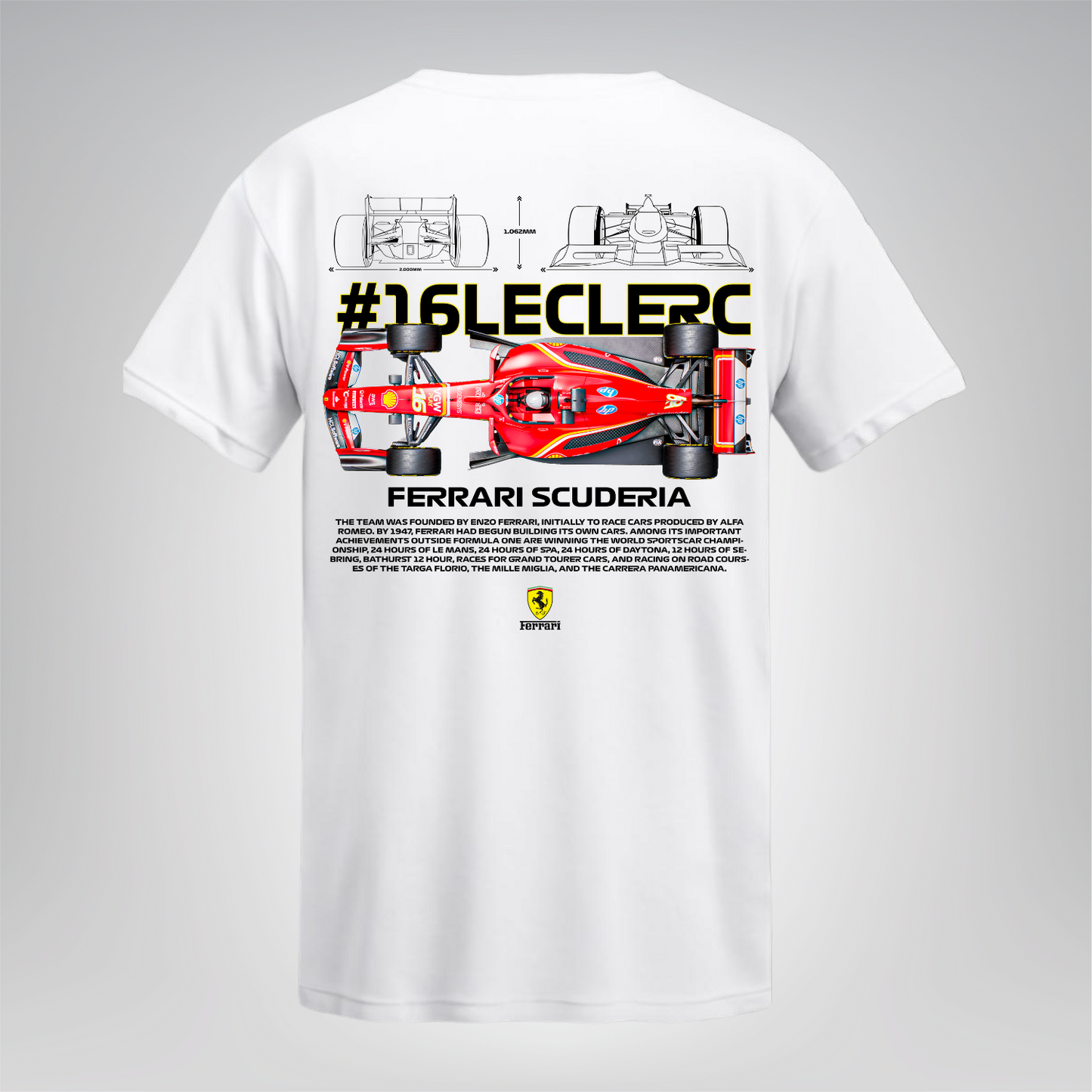 Polera Ferrari #16 Leclerc – F1 Edition