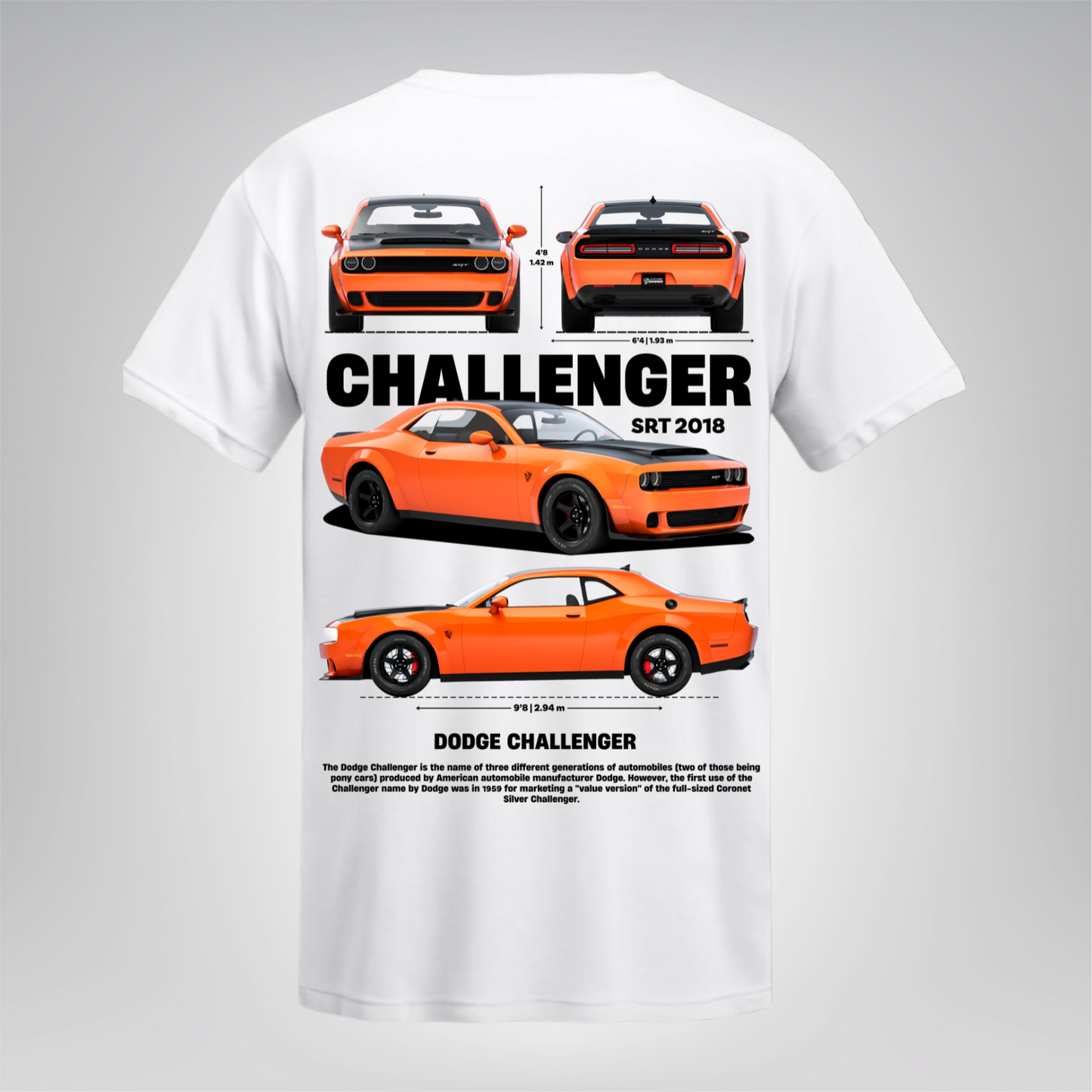 Polera Challenger SRT 2018 – Dodge