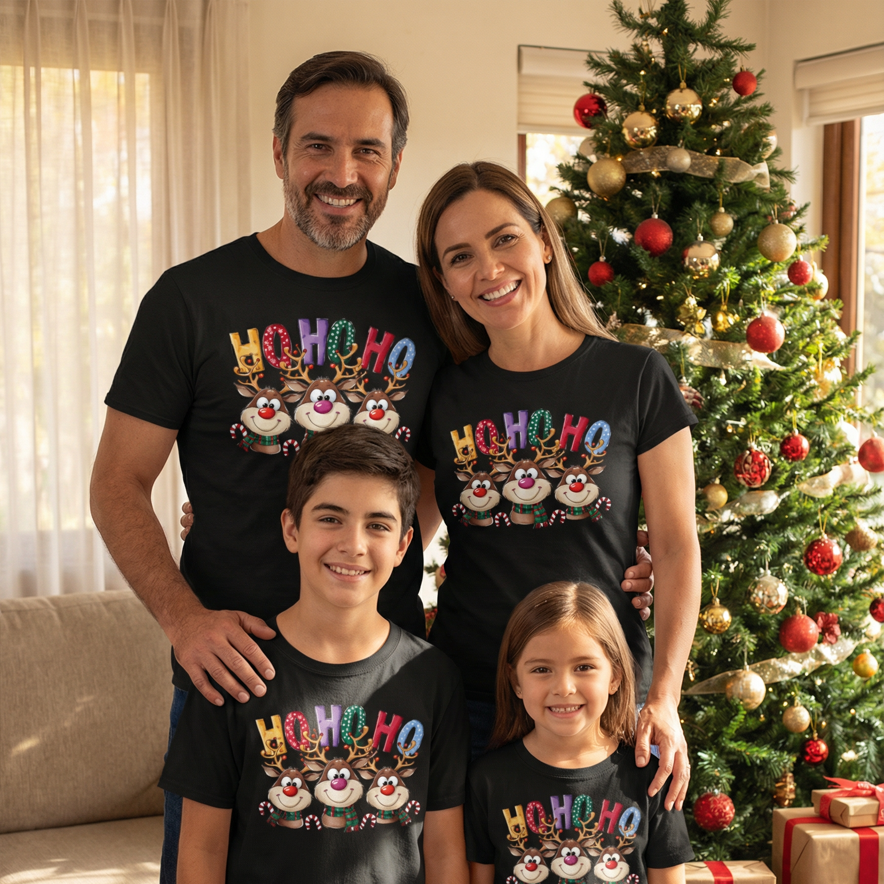 Polera Renos Ho Ho Ho