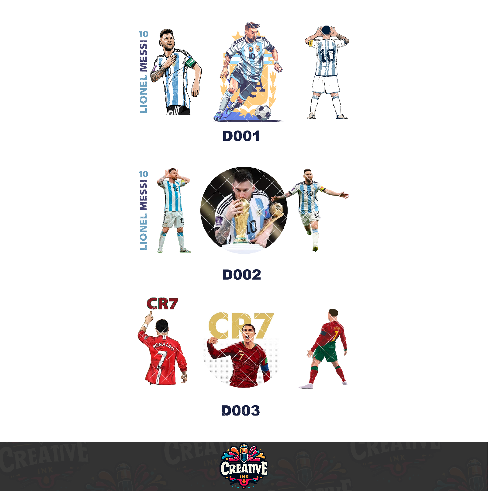 Sticker para Vaso Lata 16 oz o Taza de 11 oz - impresión DTF UV - Campeones de Fútbol