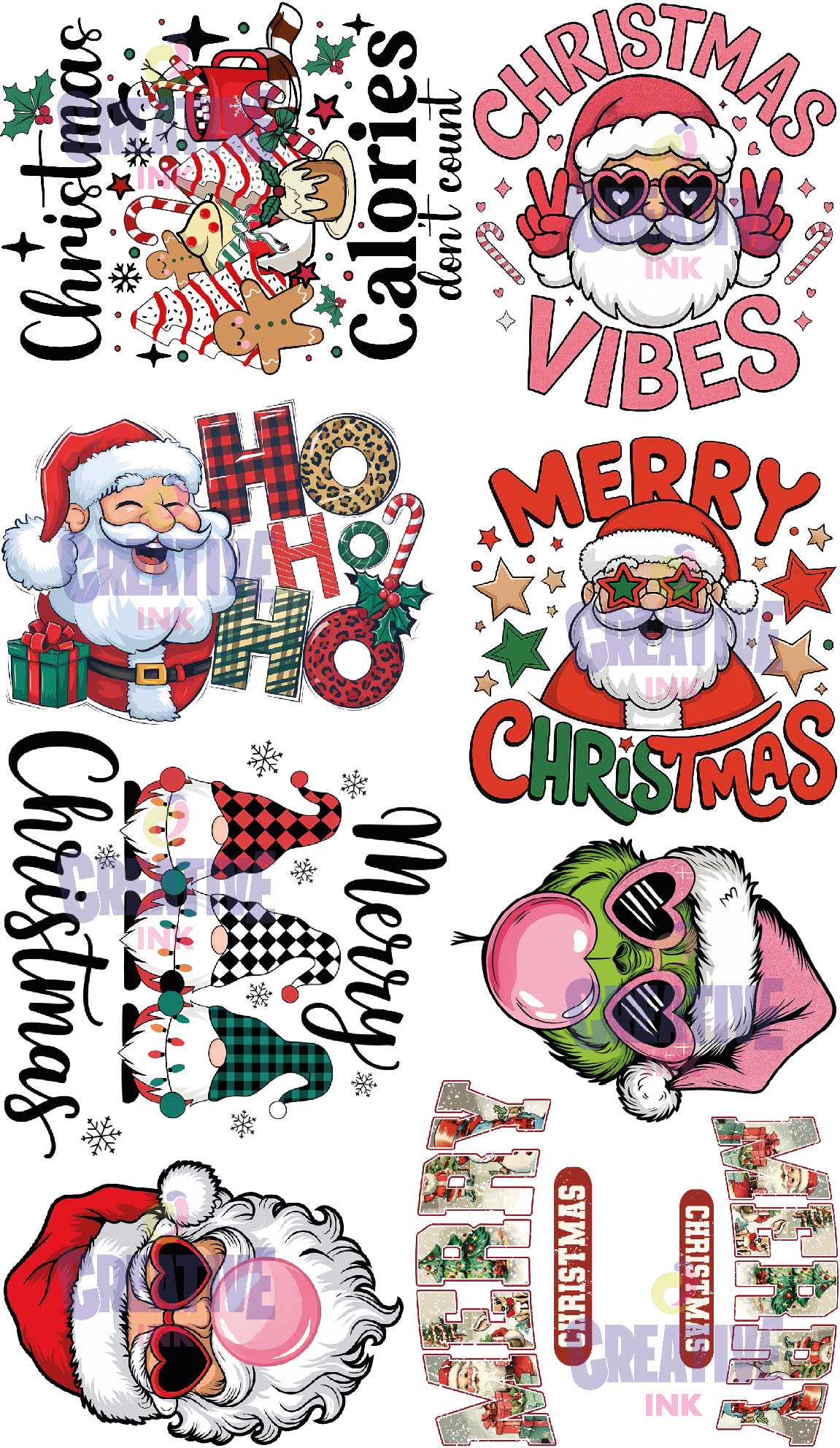 Lienzo DTF Textil Prediseñado - Navidad 001