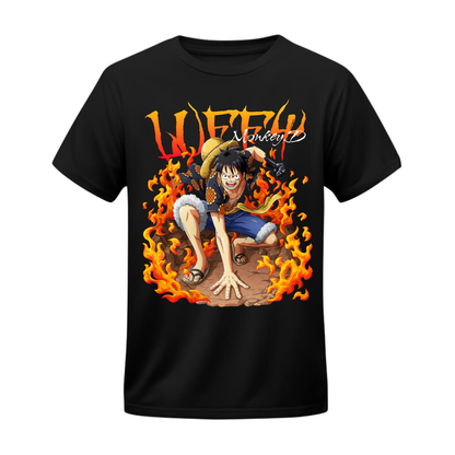 Polera Luffy: Voluntad de Fuego – One Piece