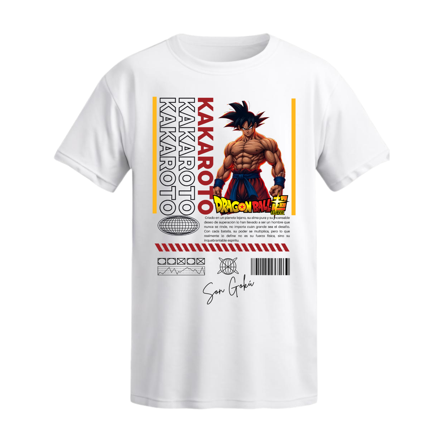 Polera Kakaroto Ultra Instinto Físico – Dragon Ball Super