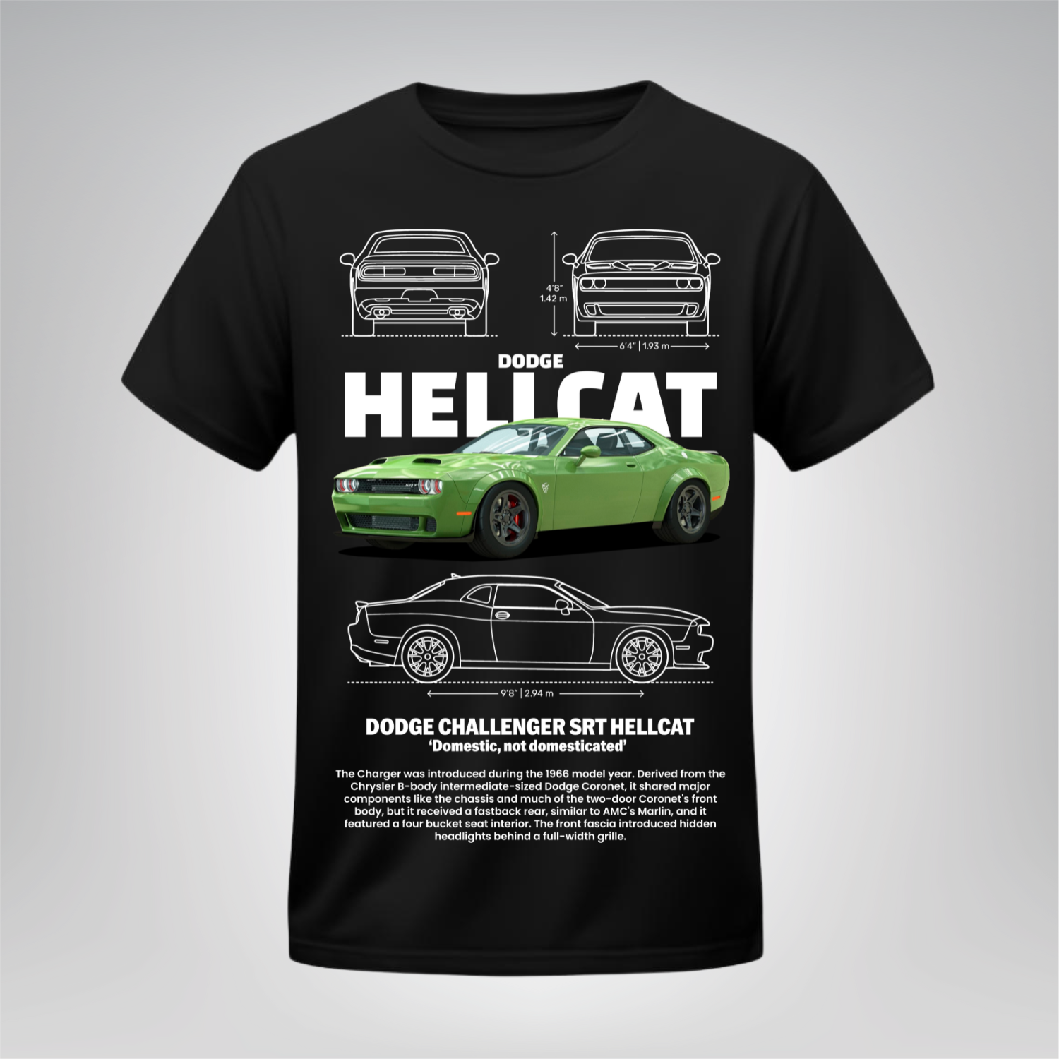 Polera Hellcat – Dodge Challenger