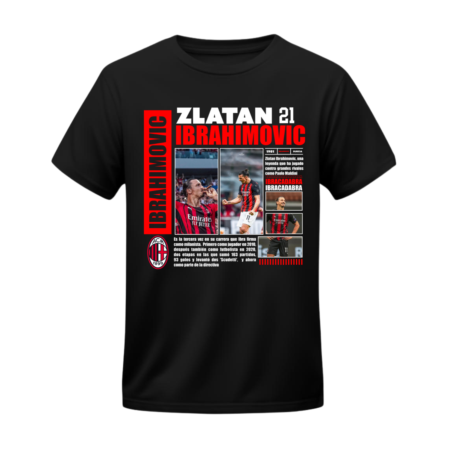 Polera Zlatan Ibrahimovic Ibracadabra – AC Milan