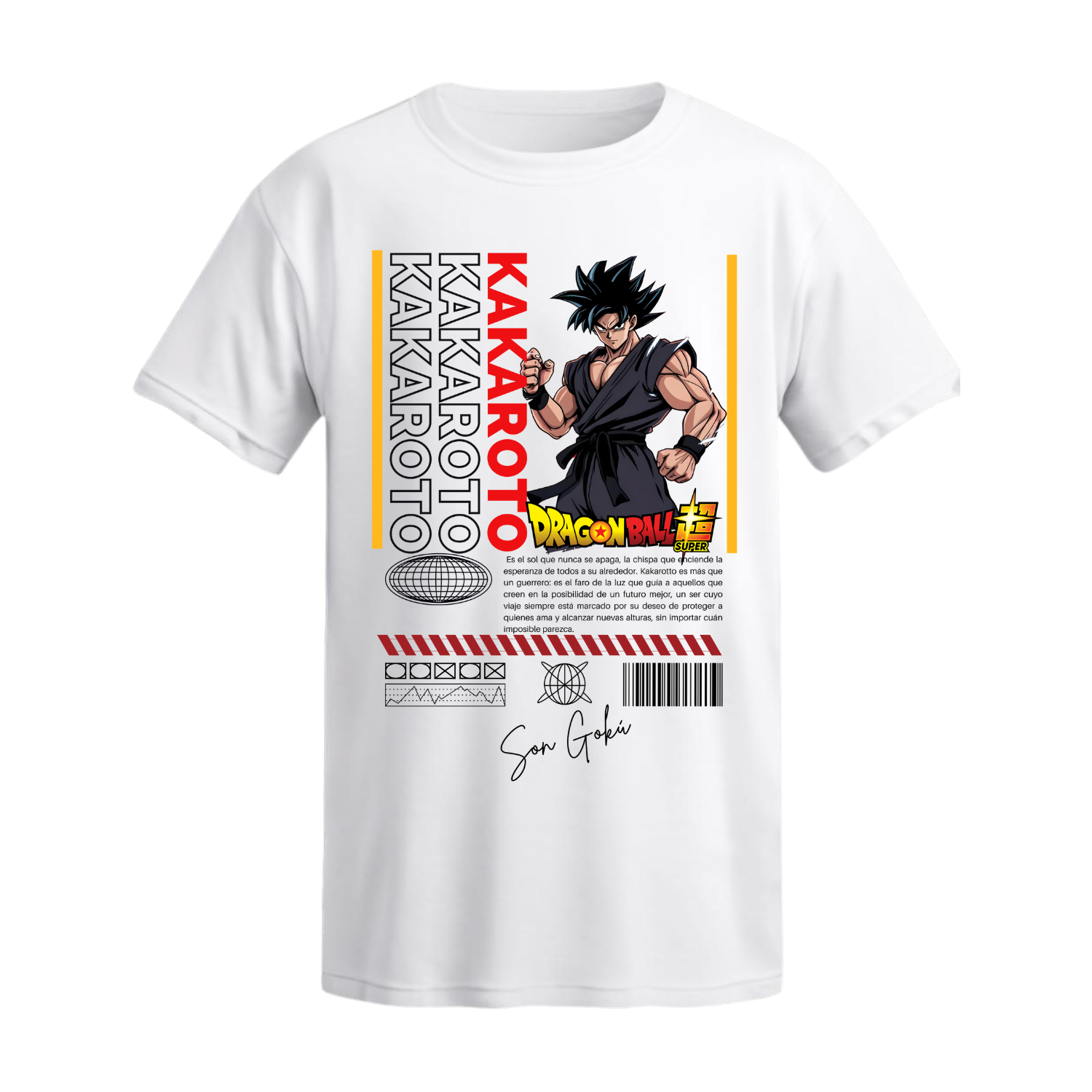 Polera Kakaroto Stealth Warrior – Dragon Ball Super