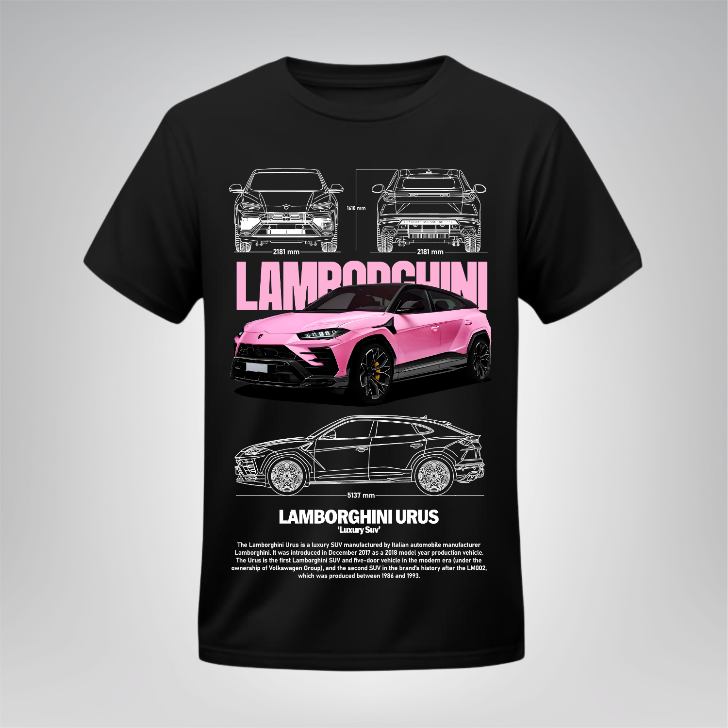 Polera Urus Rosa – Lamborghini