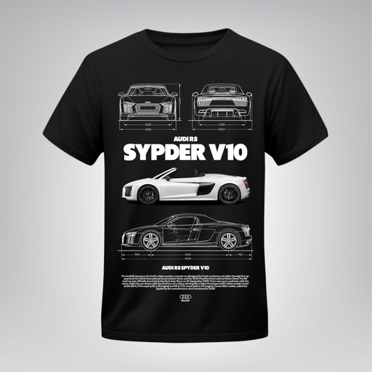Polera Audi R8 Spyder V10 – Blueprint Edition