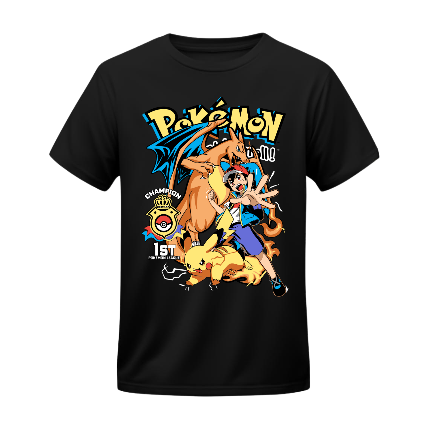 Polera Ash Campeón Legendario – Pokémon