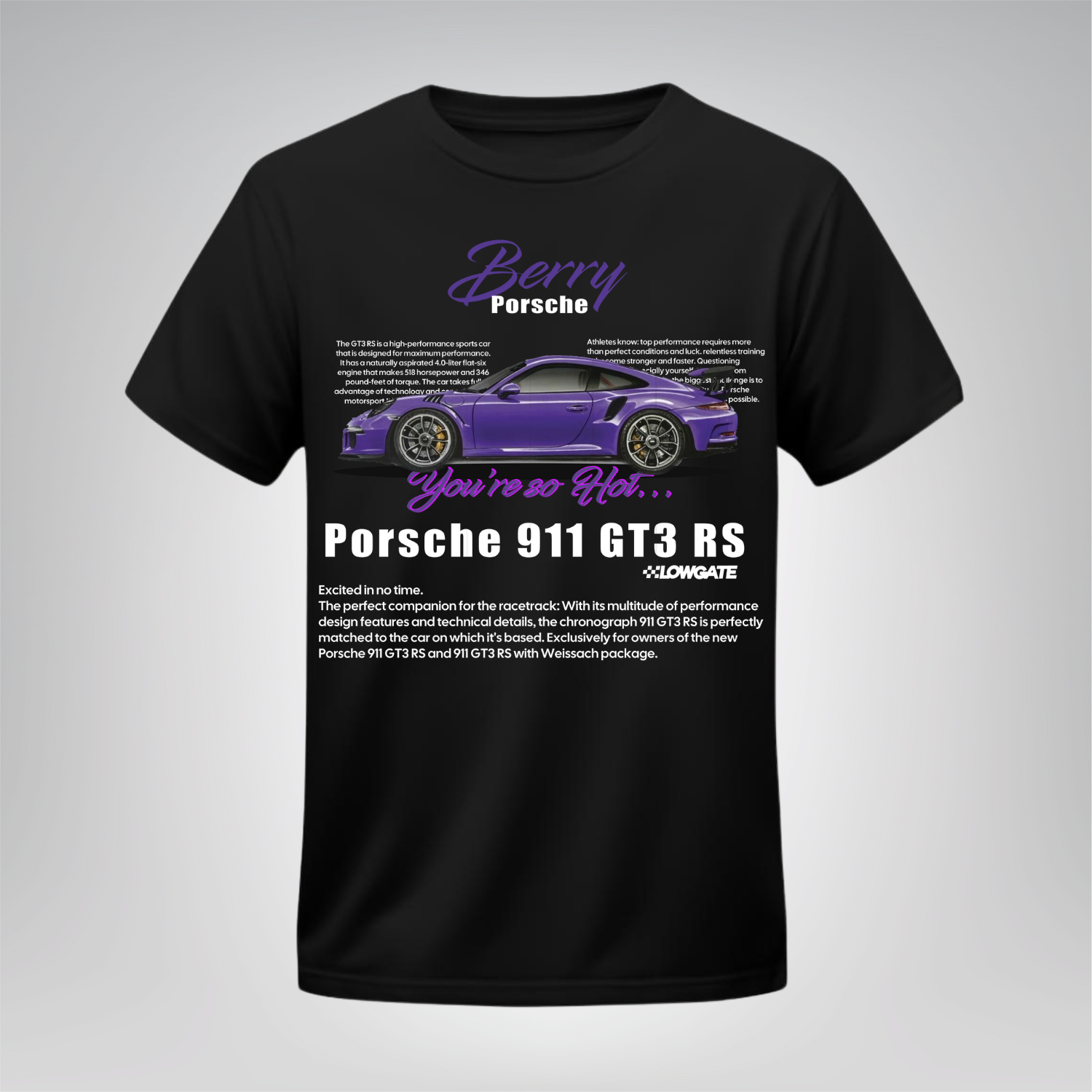 Polera Berry Porsche 911 GT3 RS – Porsche