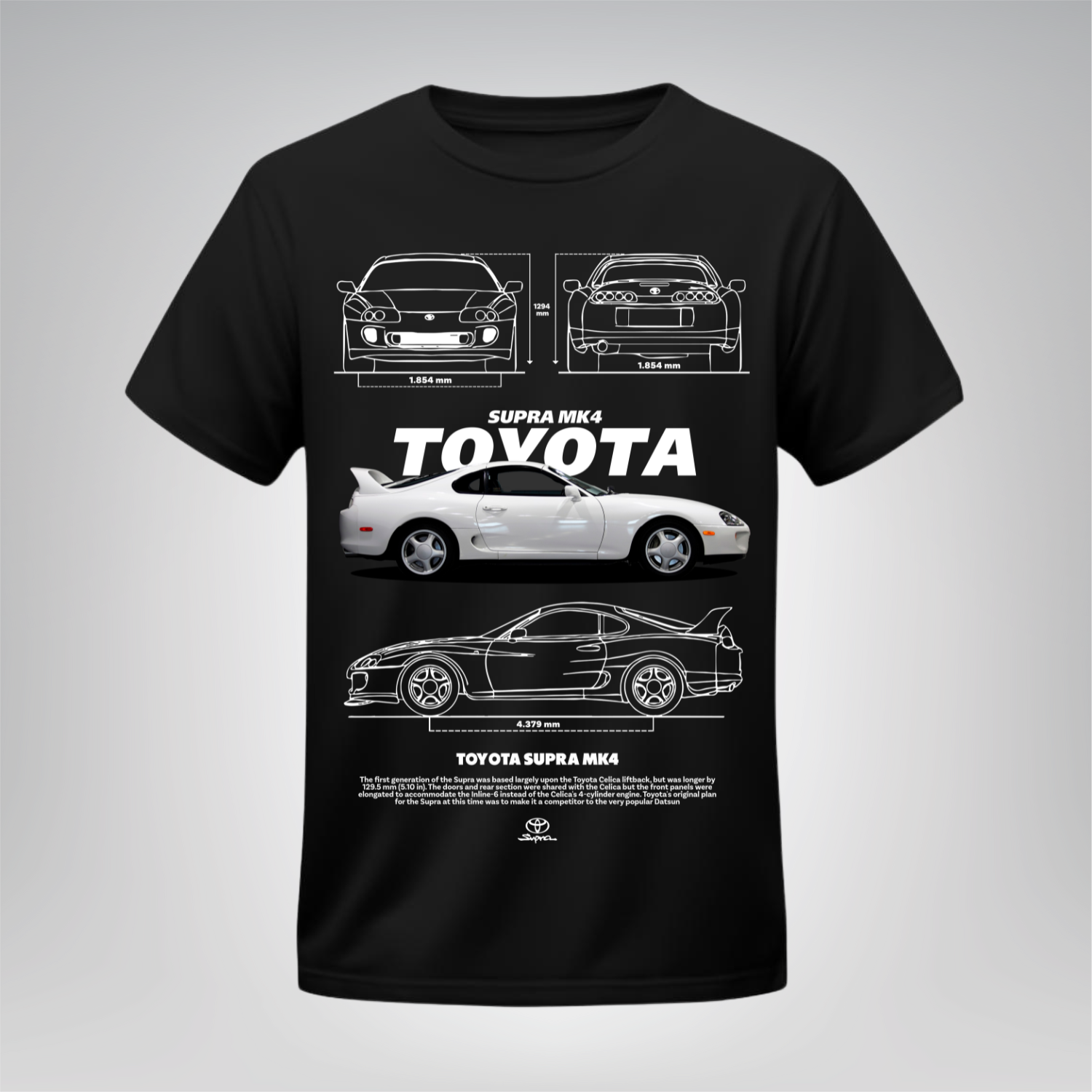 Polera Supra MK4 Blanco – Toyota