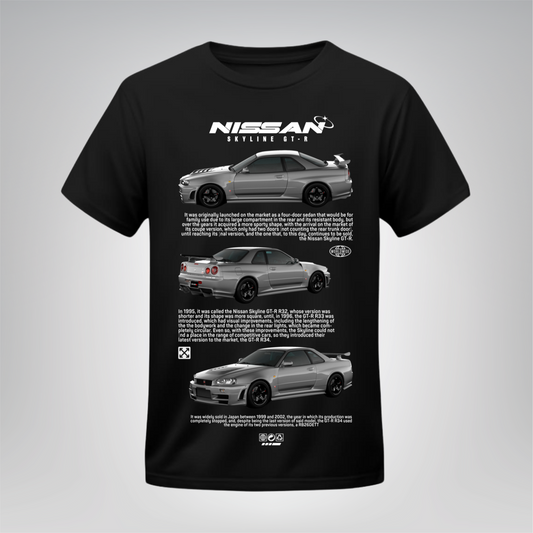 Polera Nissan Skyline GT-R Historia