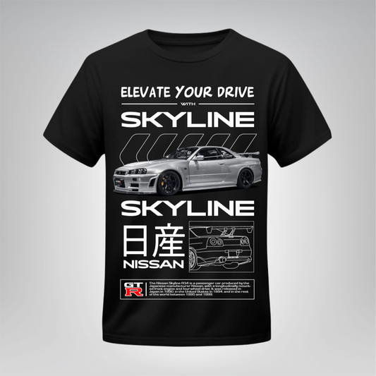 Polera Nissan Skyline GT-R R34