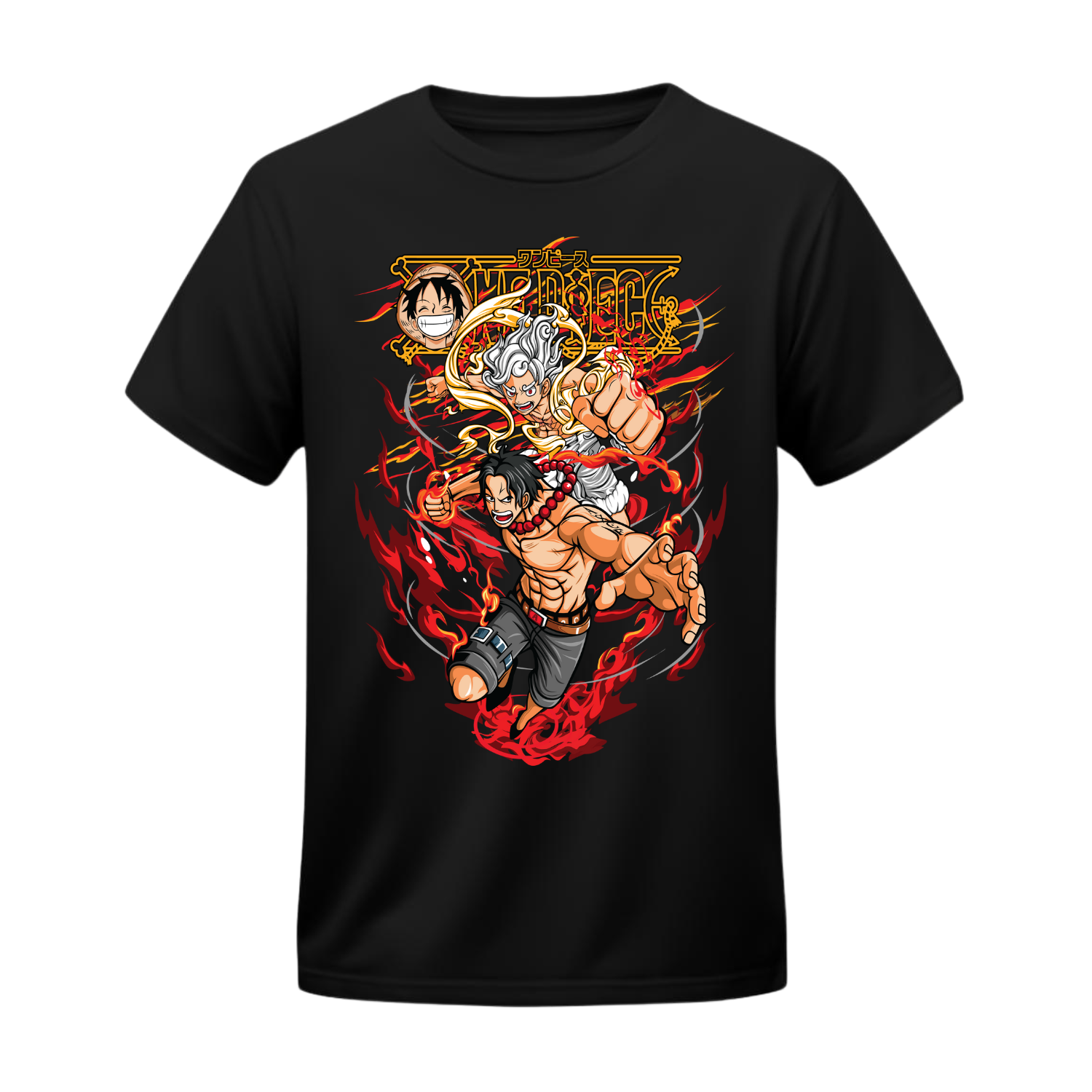 Polera Luffy Gear 5 & Ace – One Piece