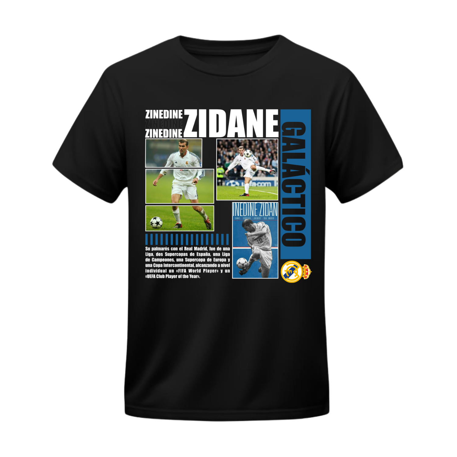 Polera Zinedine Zidane Galáctico – Real Madrid