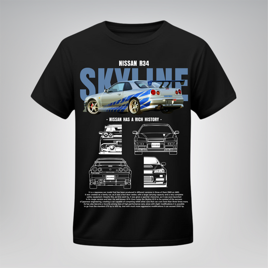 Polera Skyline R34 - Nissan